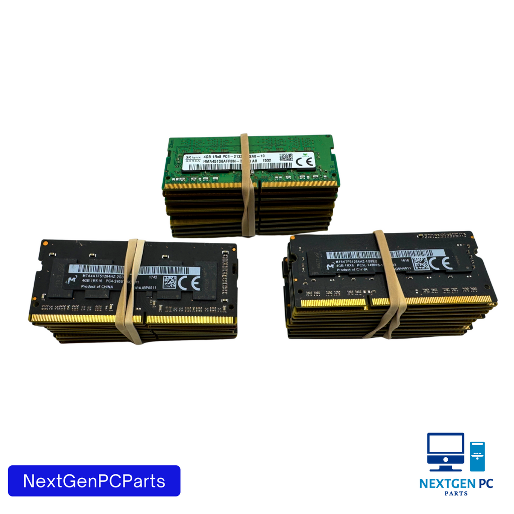 Lot of 30 Mixed 4GB DDR4 SO-DIMM Laptop RAM PC4-2133 PC4-2400 PC4-2666