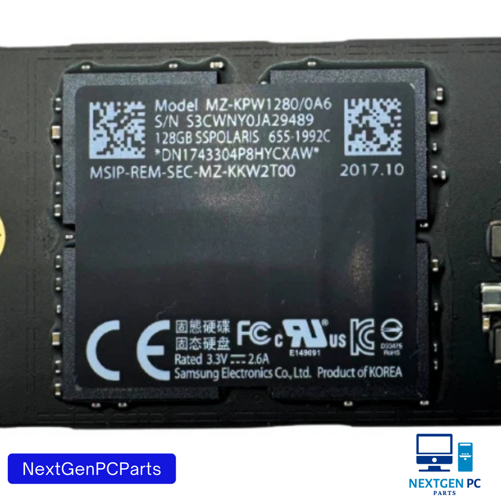Apple 128GB SSD MZ-KPW1280/0A6 655-1992C Samsung SSPOLARIS