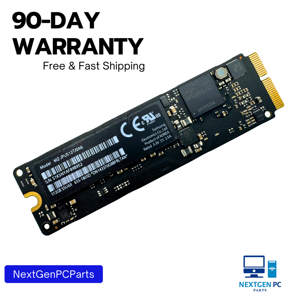 Apple Samsung 512GB SSUAX SSD MZ-JPU512T/0A6 655-1805D Solid State Drive