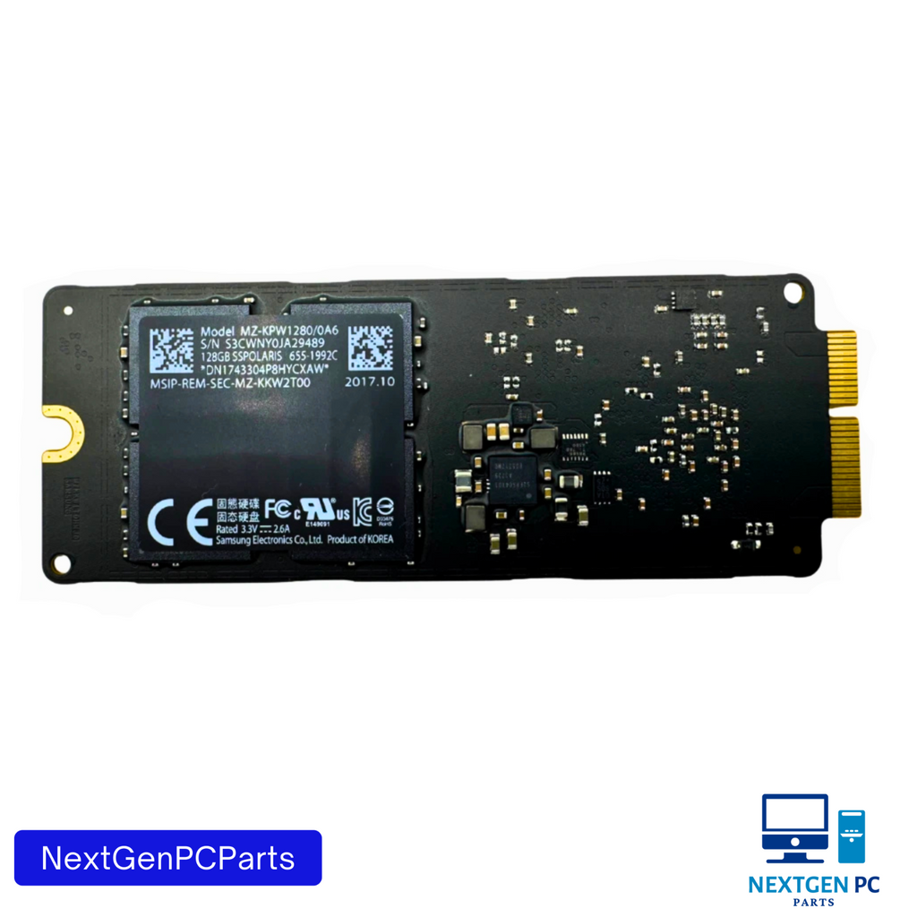 Apple 128GB SSD MZ-KPW1280/0A6 655-1992C Samsung SSPOLARIS
