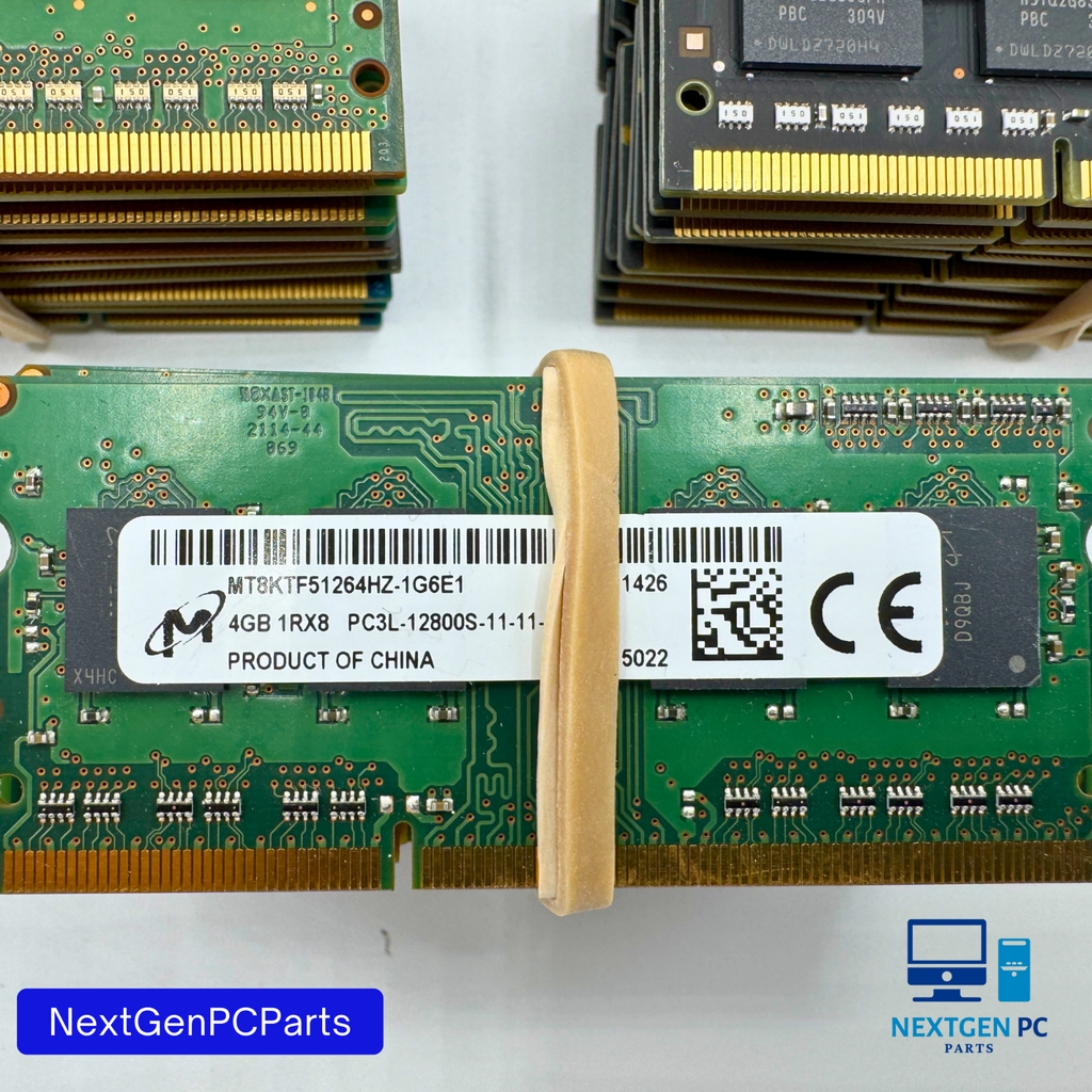 Lot of 50 Mixed 4GB DDR3 SO-DIMM Laptop RAM PC3-8500S 10600S 12800S