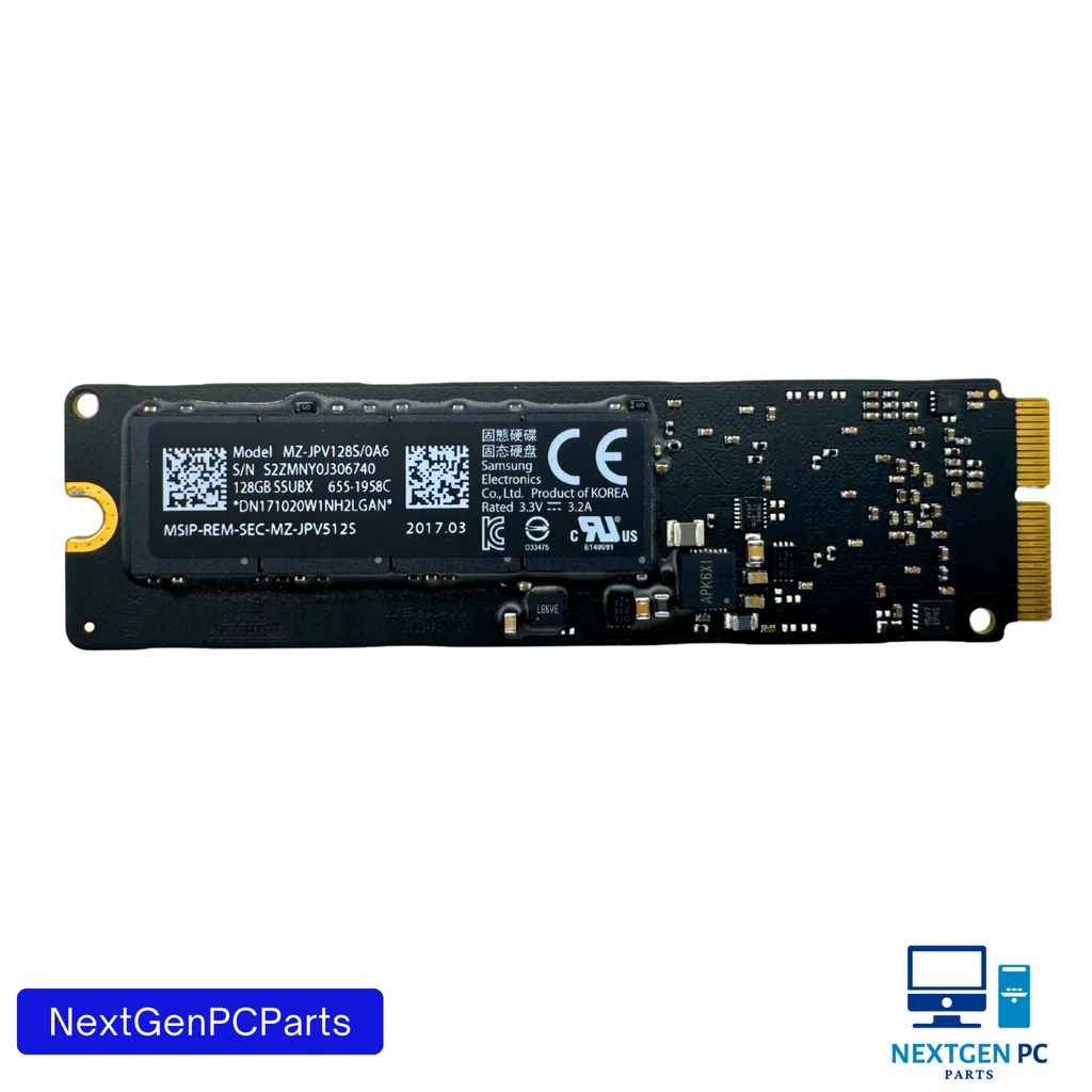MacBook Air A1466 2015 2017 Samsung 128GB SSD MZ-JPV128S/0A2 655-1958A