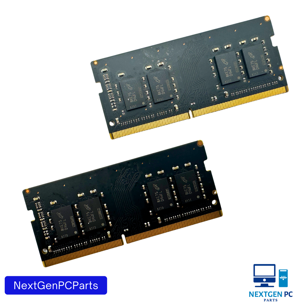 Lot of 2 - Micron 8GB DDR4 Laptop Memory MTA8ATF1G64HZ-2G3E2 PC4-2400T SODIMM