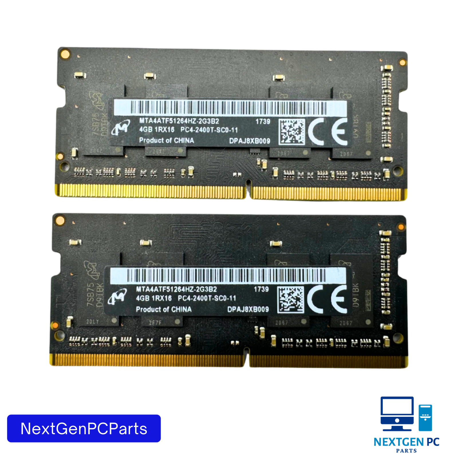 Apple Micron 8GB (2x4GB) 1Rx16 PC4 DDR4 2400MHz Memory RAM MTA4ATF51264HZ-2G3B2