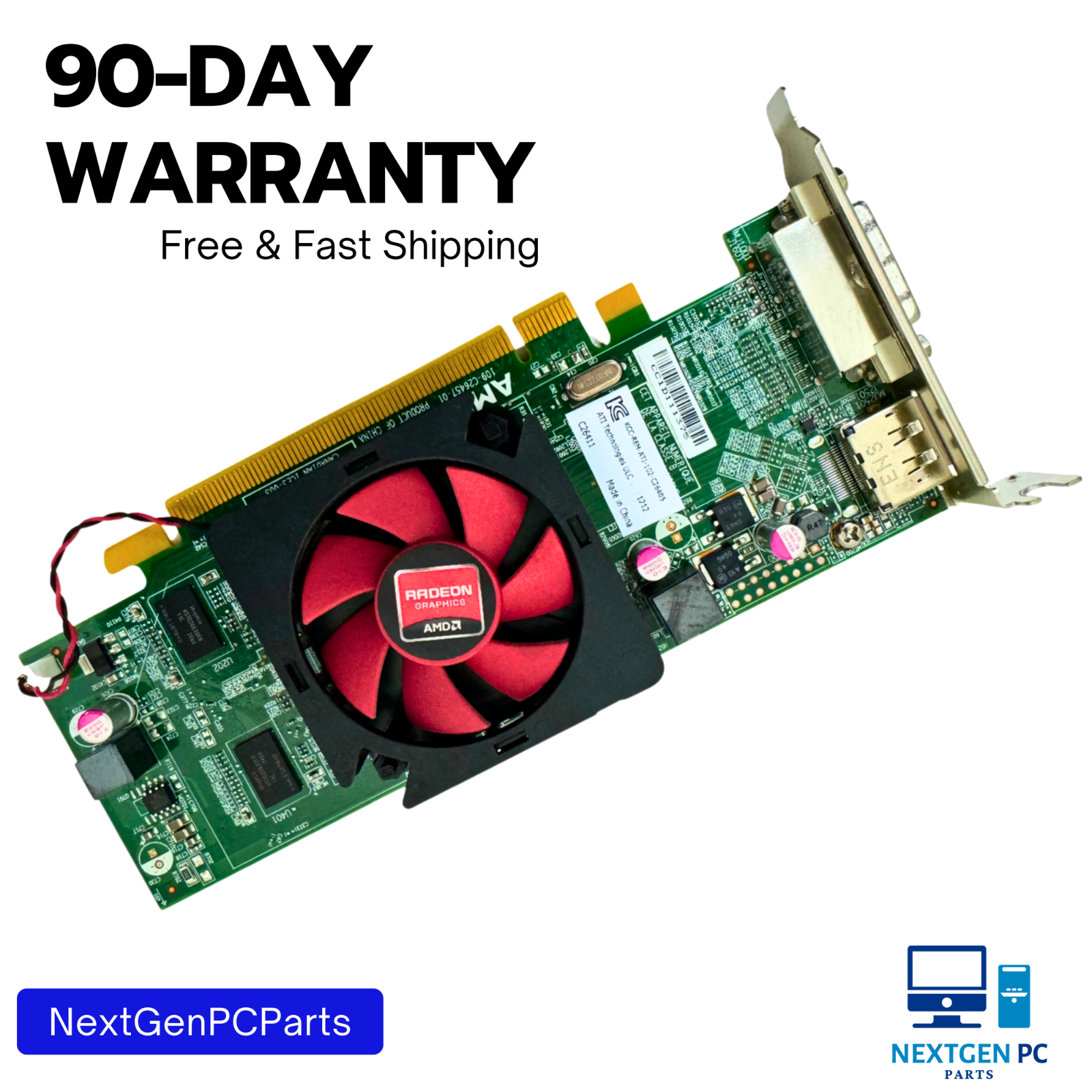 AMD Radeon HD 7470 1GB GDDR3 PCIe x16 Low Profile GPU 109-C26457-01 Tested