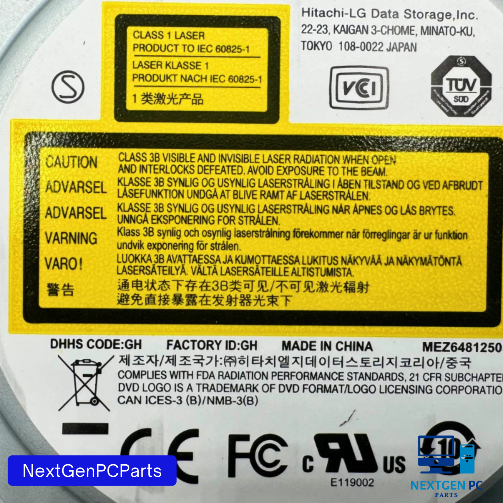 Hitachi LG GHA2N Super Multi DVD Rewriter SATA Optical Drive