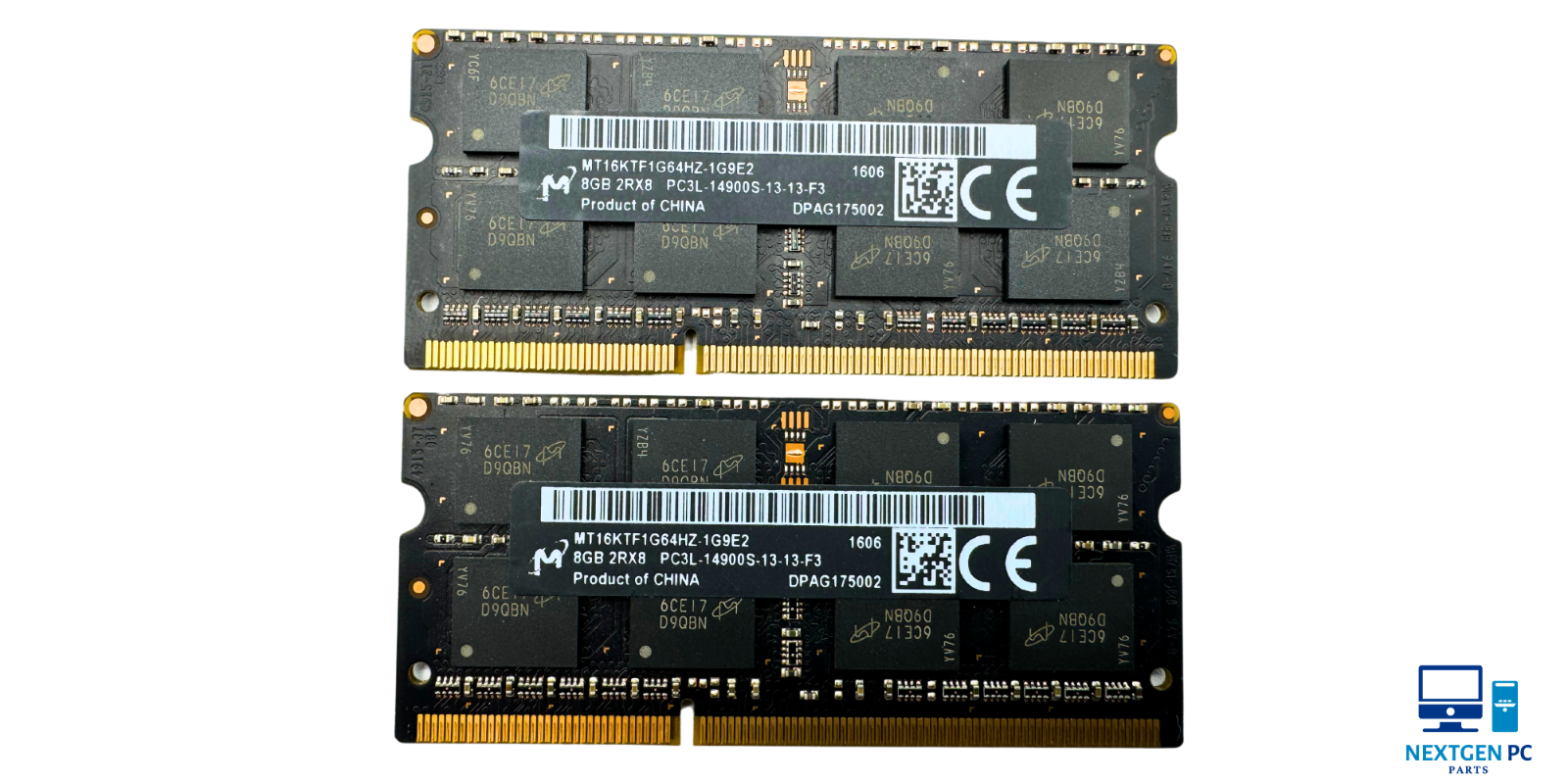Micron 16GB 2X8GB DDR3L 2RX8 1600MHz PC3L-12800S 204pin Laptop Memory RAM Apple