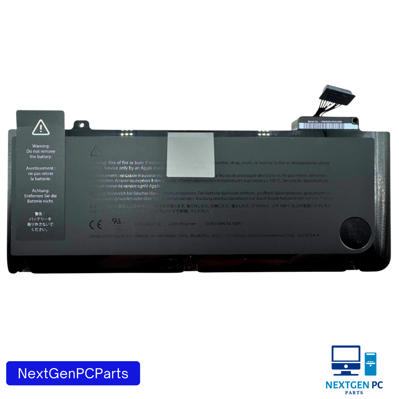 A1322 Battery for Apple MacBook Pro 13" A1278 Mid 2012 2011 2010 2009