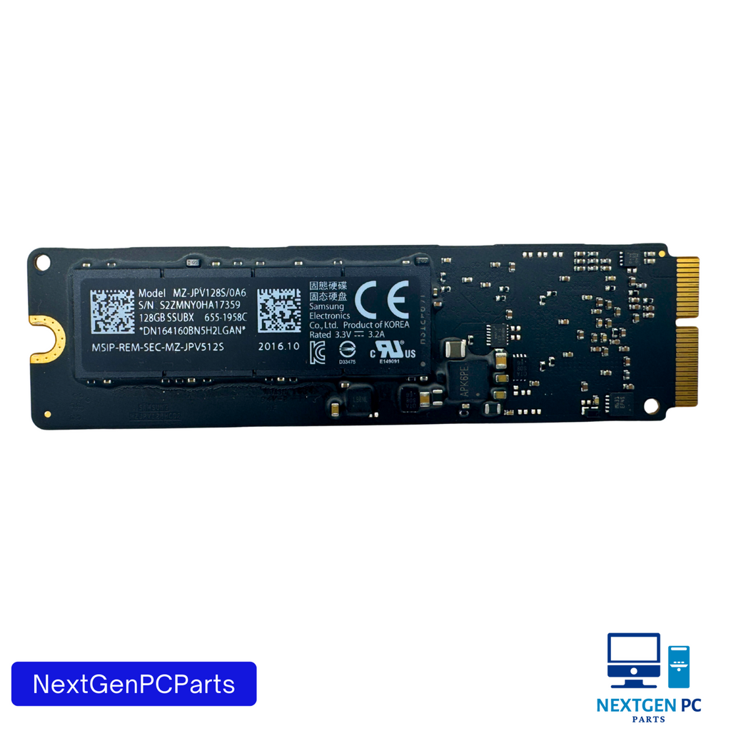 Apple Samsung 128GB PCIe SSD MZ-JPV128S/0A6 655-1958C OEM