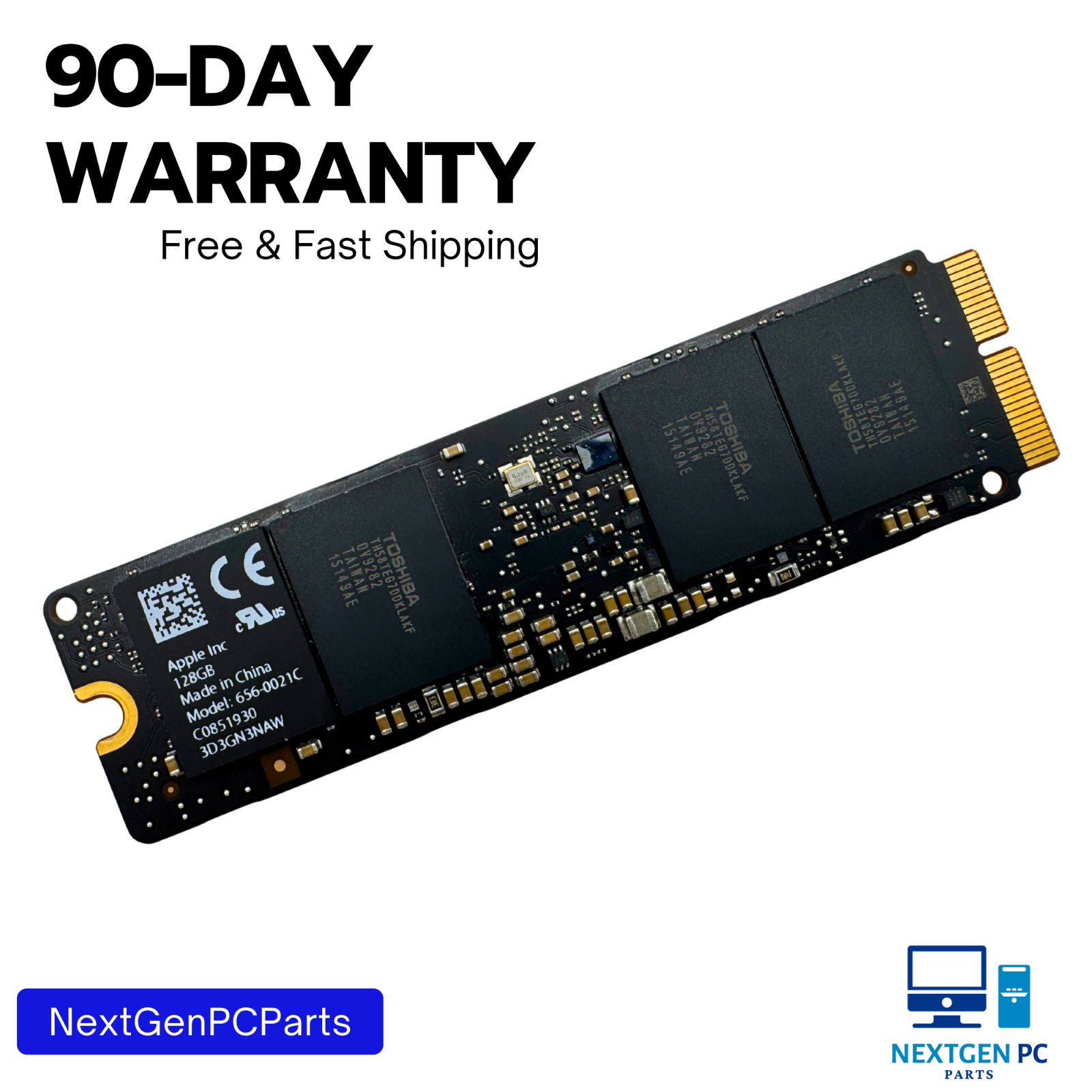 Apple 128GB SSD 656-0021C PCIe for MacBook Air 13"/11" A1465 A1466 2015