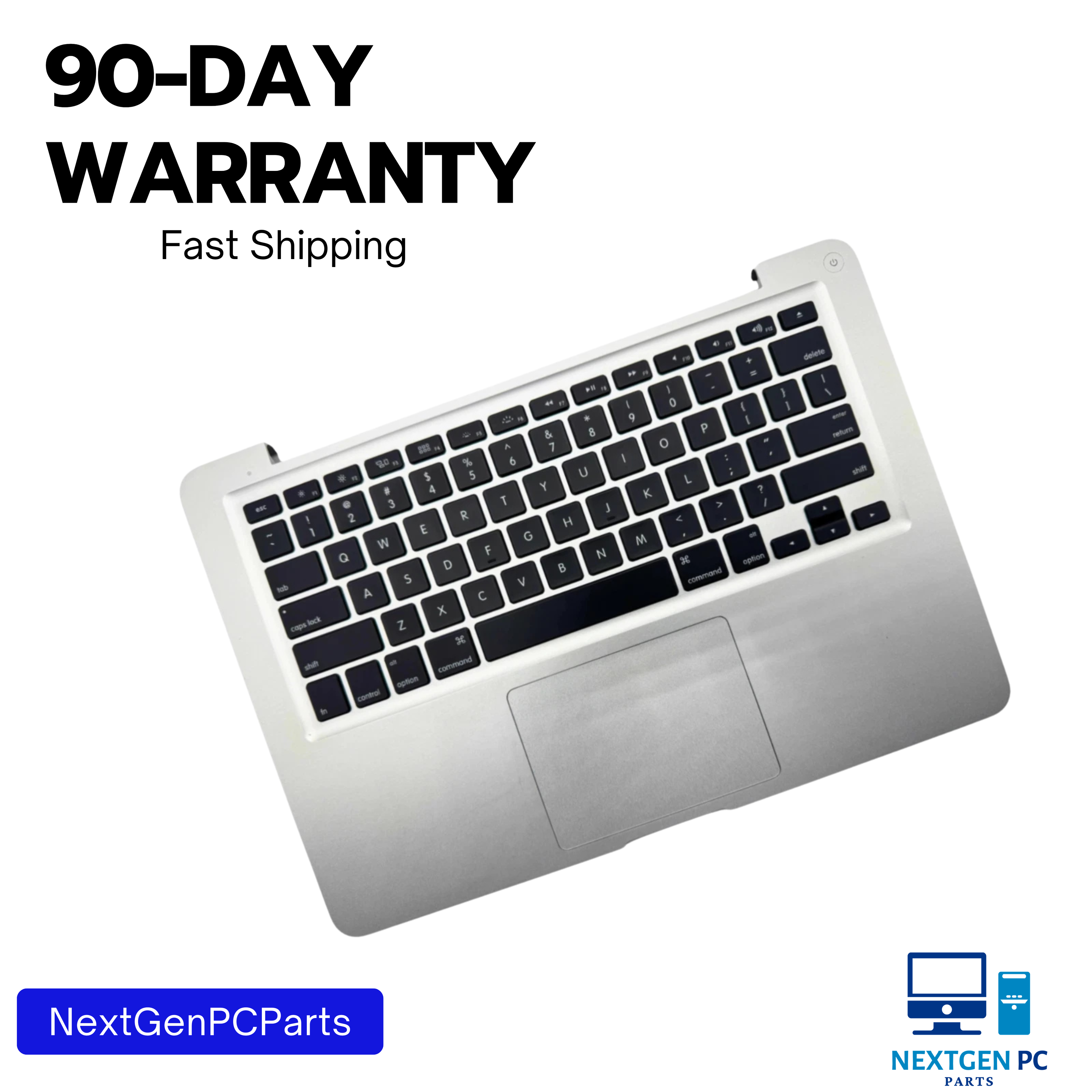 Apple MacBook Pro 13" A1278 Mid 2012 Top Case Keyboard Palmrest 661-6595 Grade B