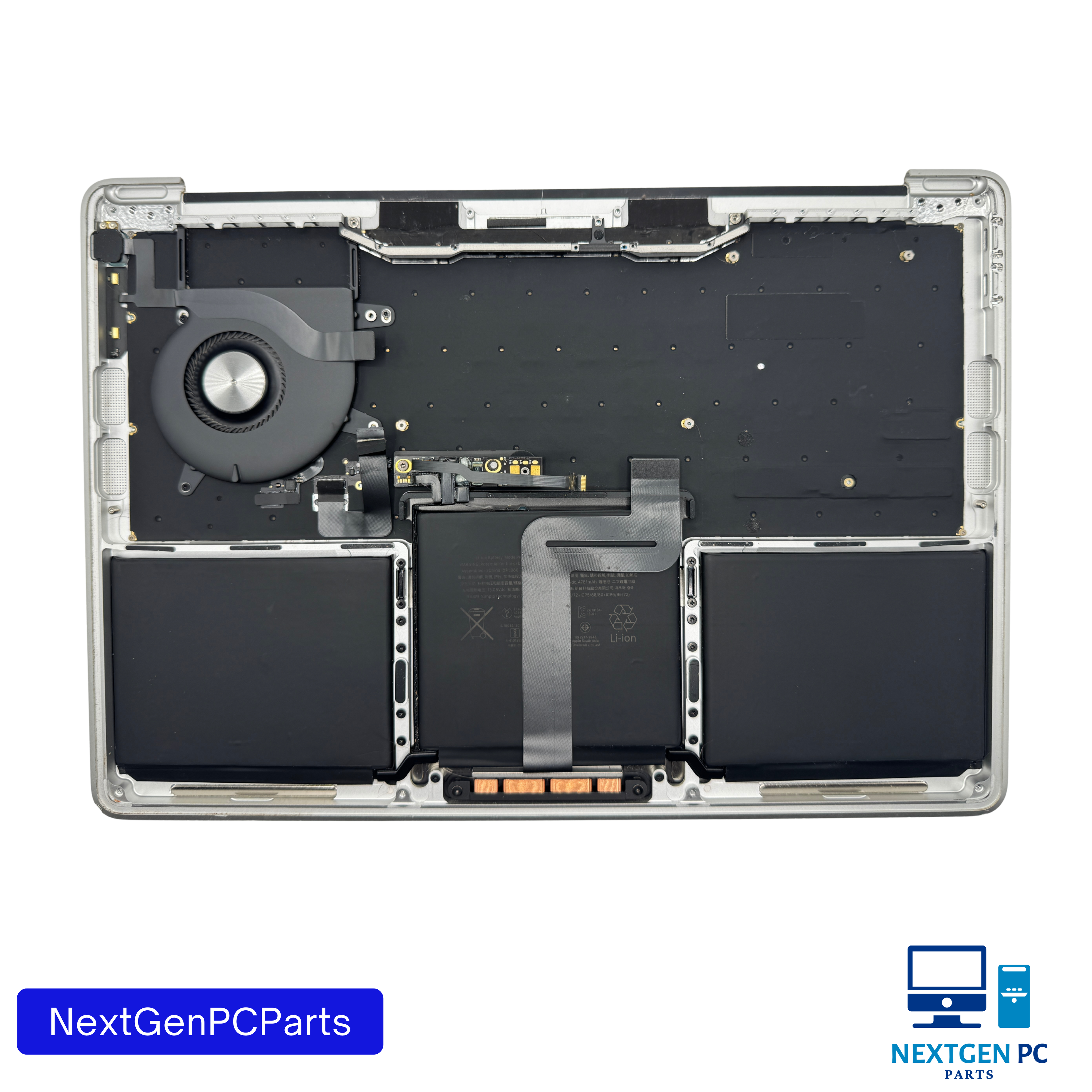 Apple MacBook Pro 13 A1708 Top Case Keyboard Touchpad Battery Silver Grade C