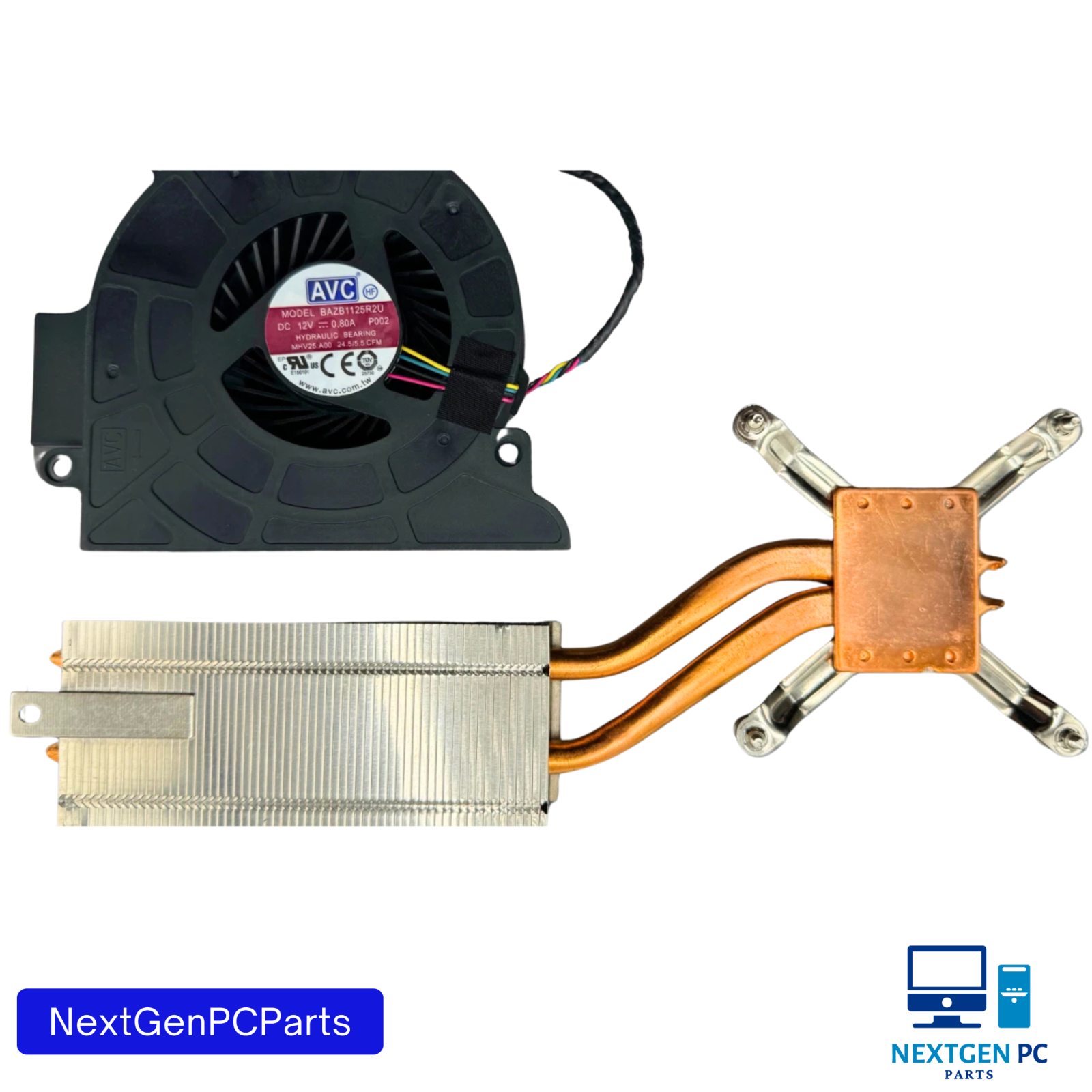 Dell OptiPlex 7440 All-In-One CPU Cooling Fan + Heatsink MHV25 7RCJ9