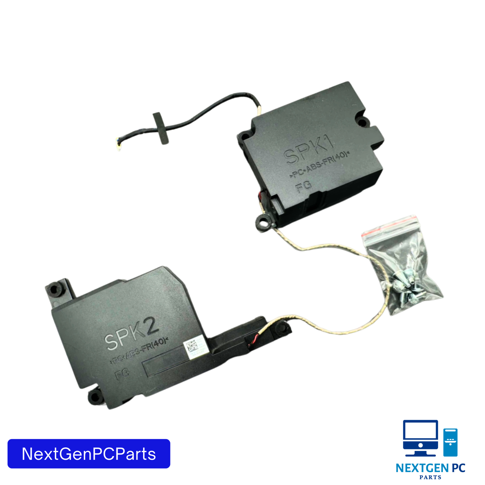 Dell Inspiron 5477 AIO Left + Right Speaker Set 0M0VF7 w/ Screws – Genuine