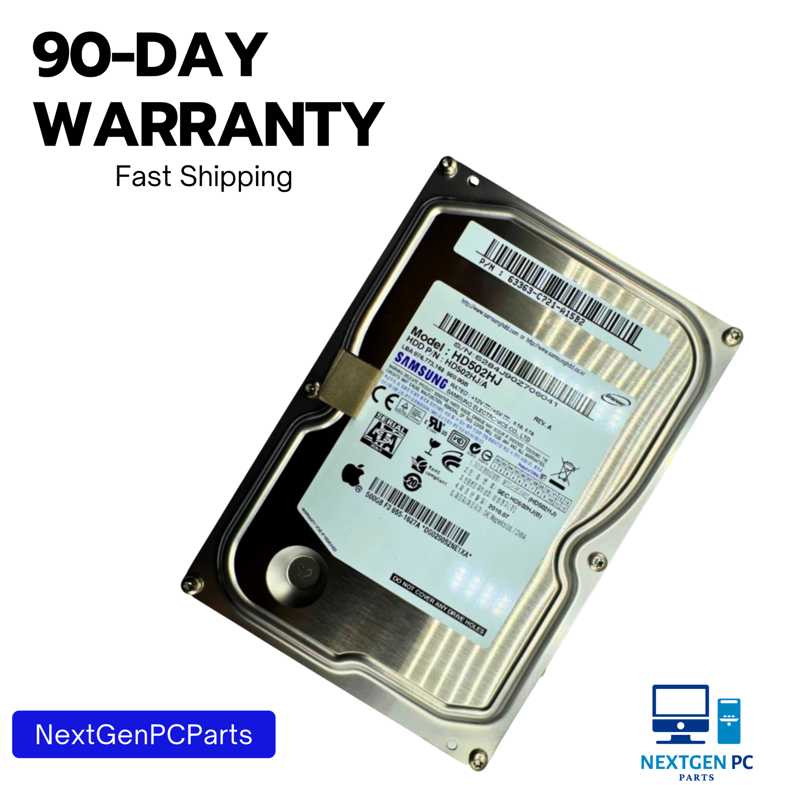 Samsung HD502HJ 500GB 7200RPM SATA II 3.5" Hard Drive HDD - Tested