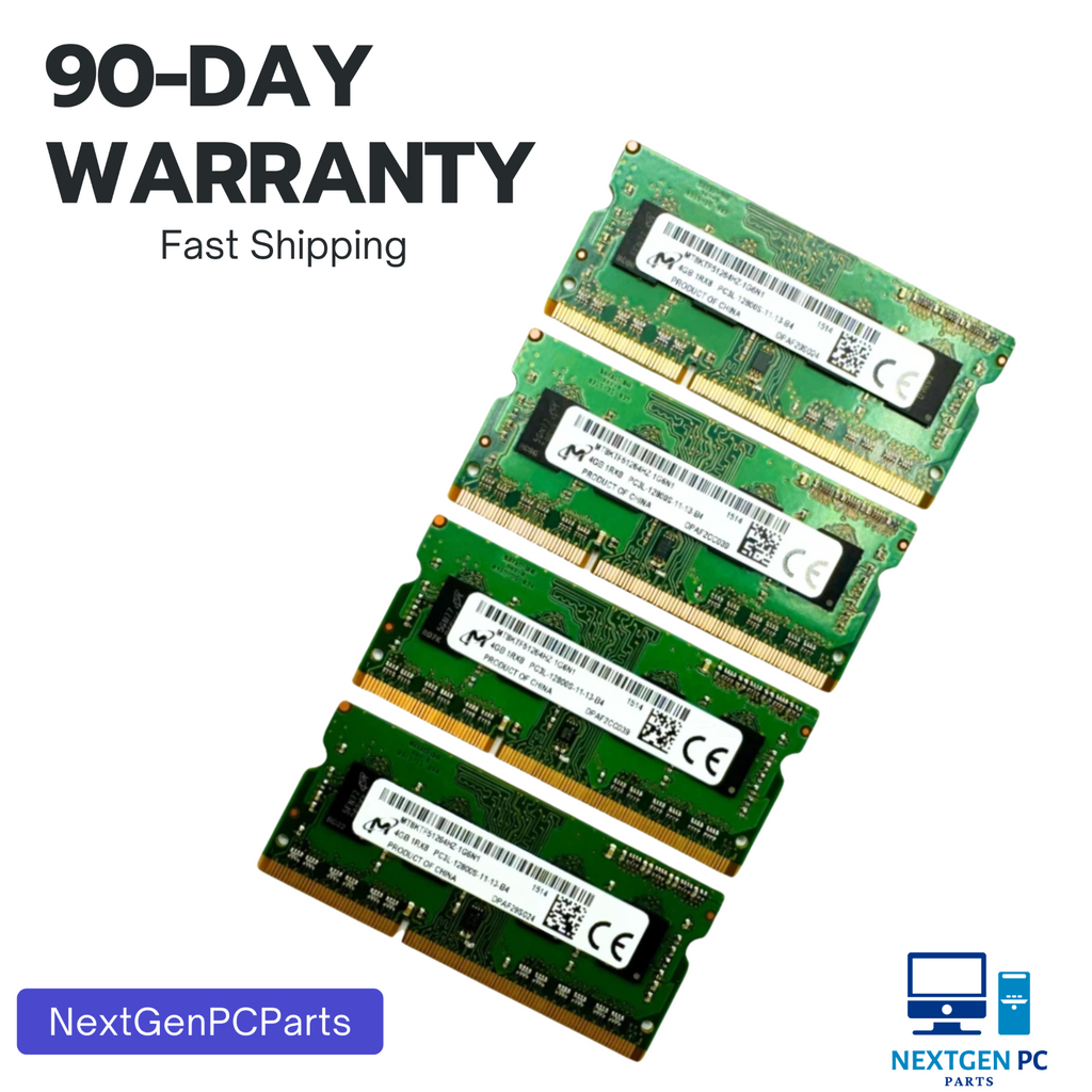 16GB Micron (4X4GB) PC3L-12800S DDR3 204pin Memory MT8KTF51264HZ-1G6N1