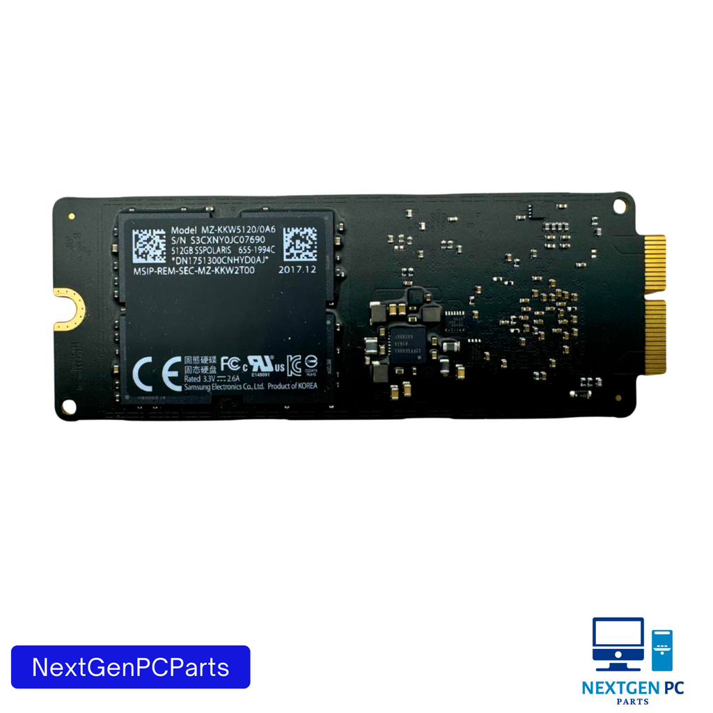 Apple Samsung 512GB SSD MZ-KKW5120/0A6 SSPOLARIS 655-1994C iMac MacBook Pro 2017