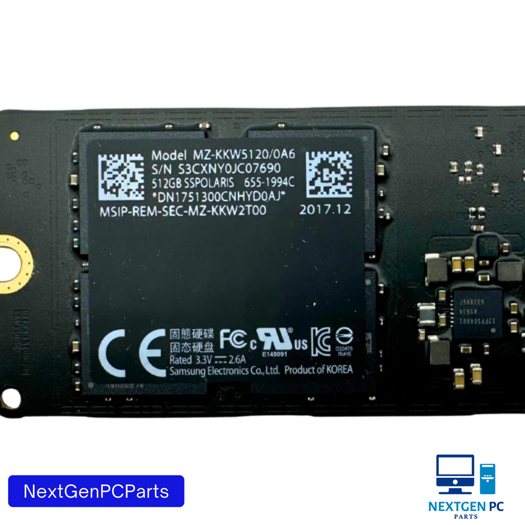 Apple Samsung 512GB SSD MZ-KKW5120/0A6 SSPOLARIS 655-1994C iMac MacBook Pro 2017