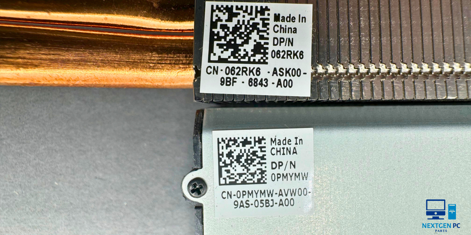 Genuine Dell OptiPlex 7470 AIO CPU Heatsink & Fan:062RK6 & 0PMYMW - Tested