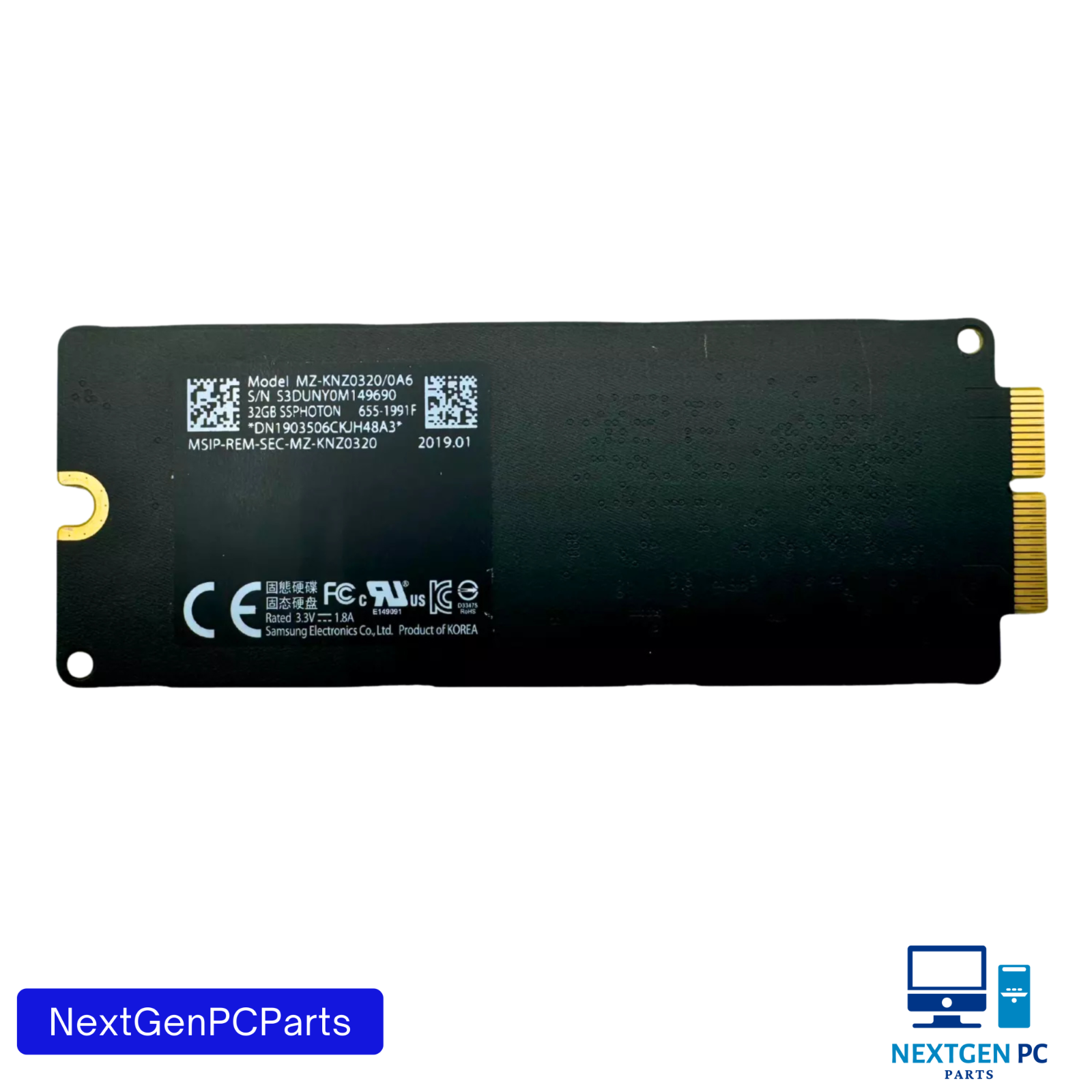 Apple Samsung 32GB SSD, 655-1991F for iMac/Mac mini 2015 2017 MZ-KNZ0320/A06