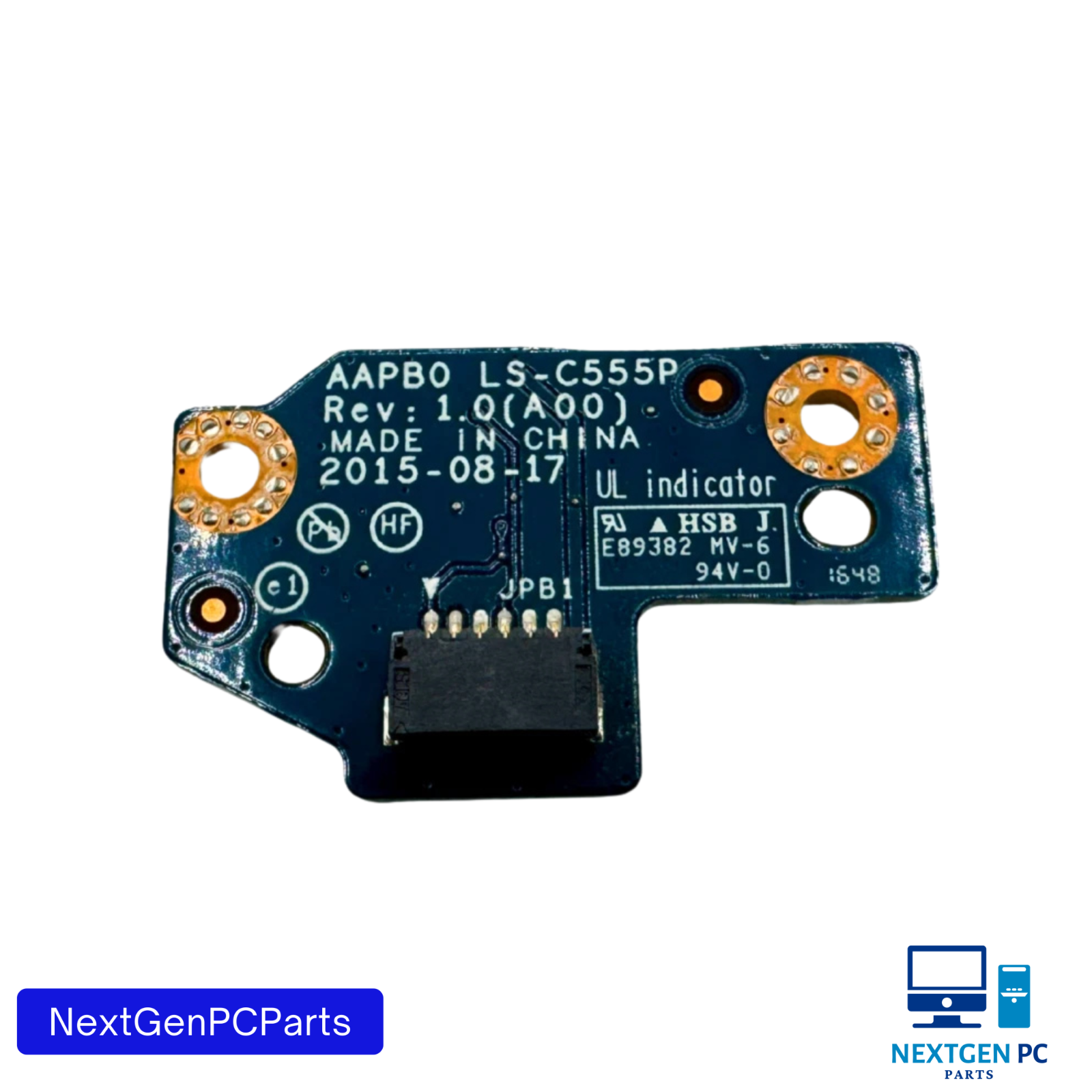 Power button board  for Dell Precision M7710 7710 LS-C555P