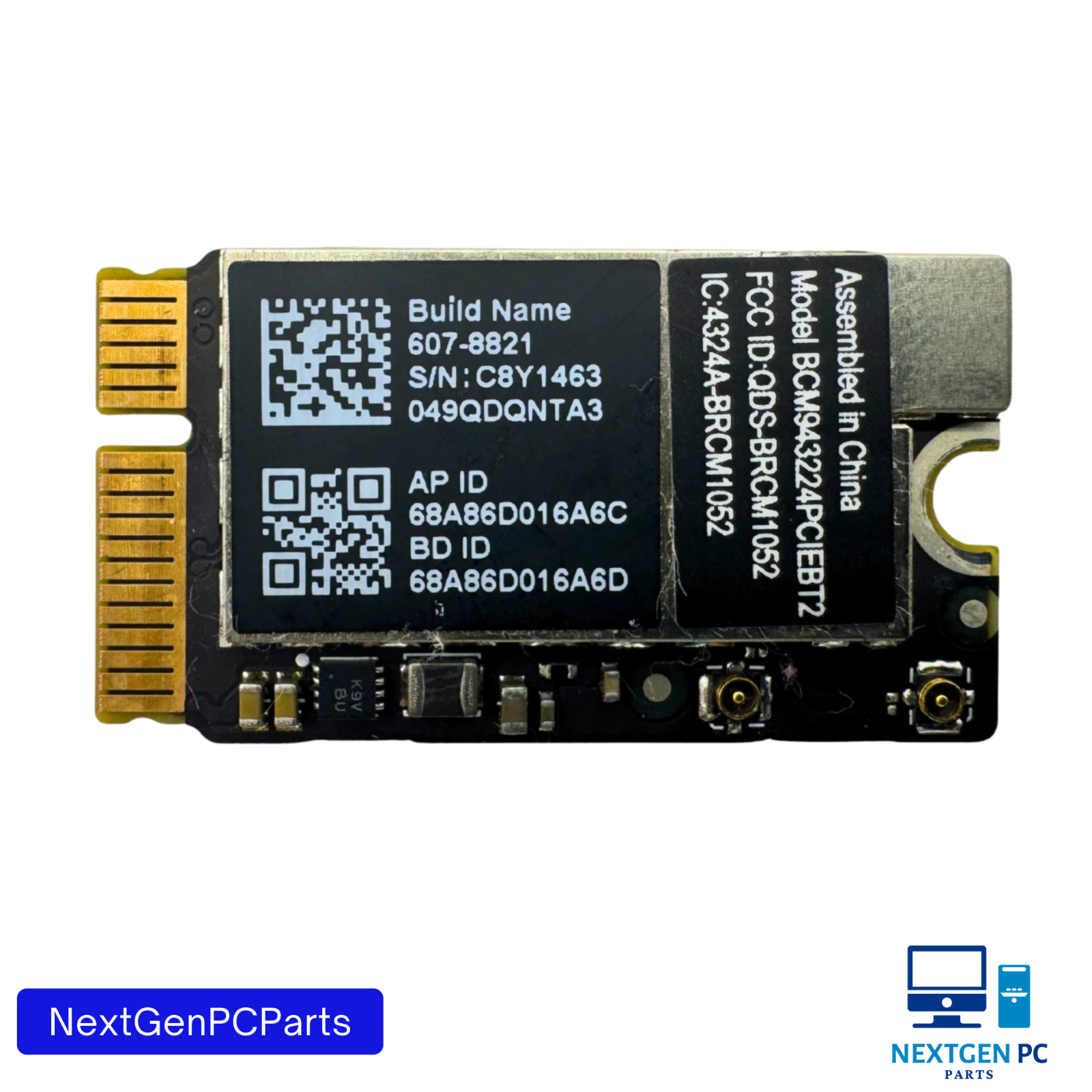 Apple MacBook Air 13" A1369 A1466 2011 2012 Airport WiFi Bluetooth Card BCM94322