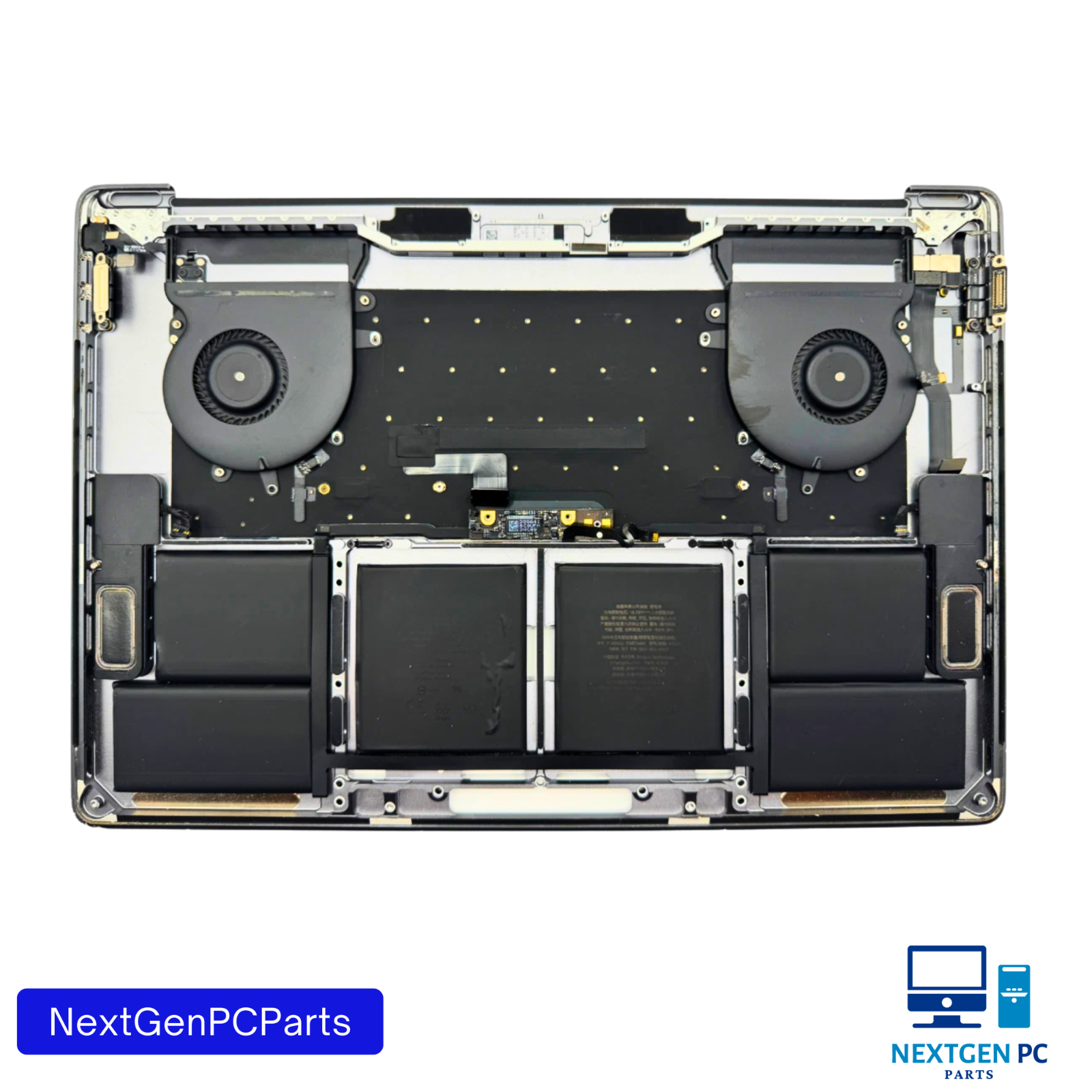 Apple MacBook Pro 15" A1707 2016 Space Gray Keyboard Bottom Case & Battery OEM