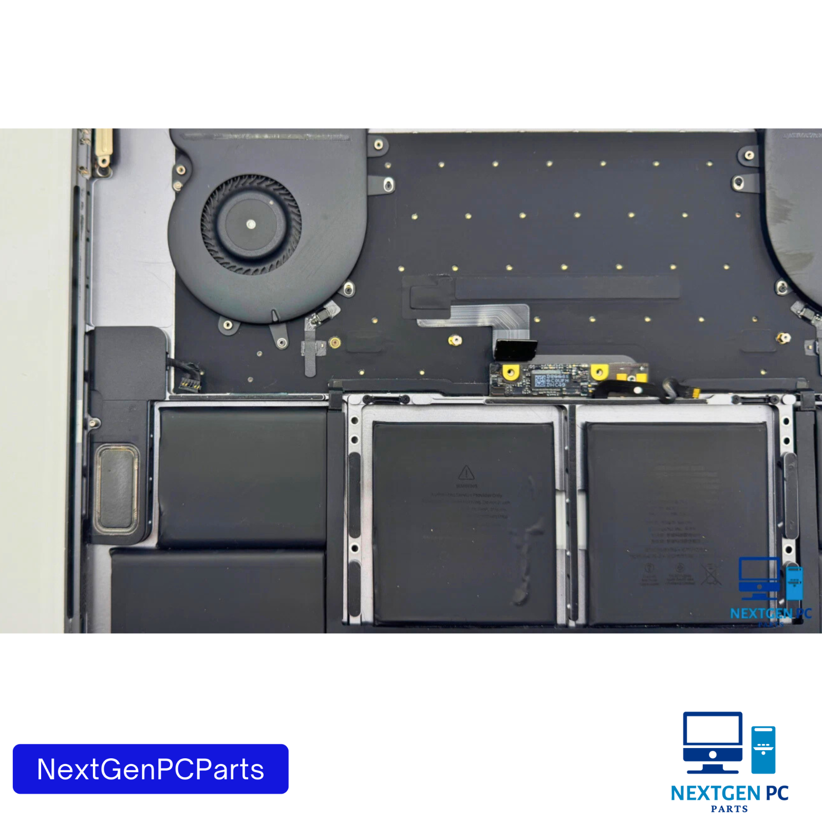 Apple MacBook Pro 15" A1707 2016 Space Gray Keyboard Bottom Case & Battery OEM