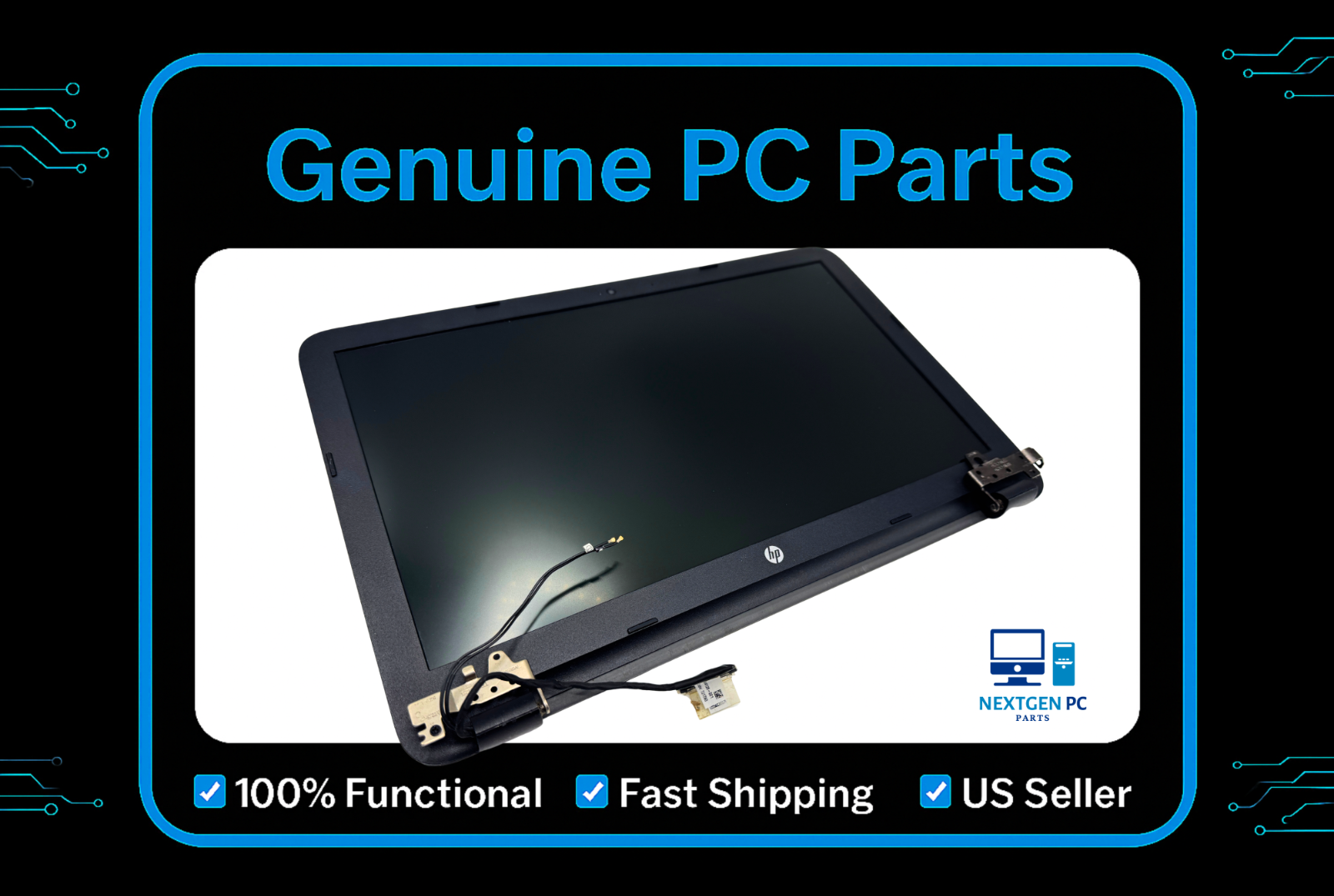 HP 15.6" 255 G5 Laptop Matte HD LCD Screen Complete Assembly