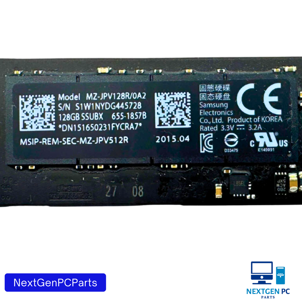 MacBook Air A1466 2015 2017 Samsung 128GB SSD MZ-JPV128R/0A2 655-1857B 655-1857J
