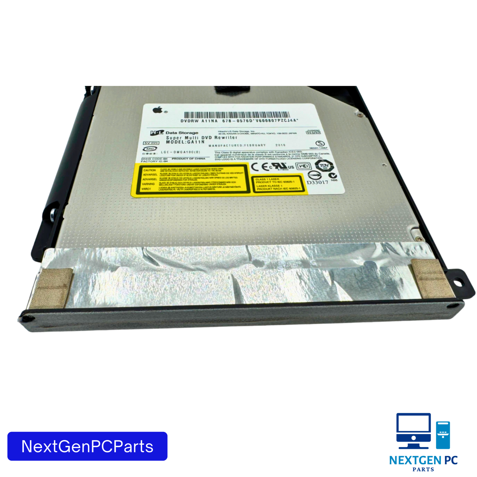 Apple iMac 27" A1311 A1312 SuperDrive DVD-RW GA11N 678-0576E 2009 2010