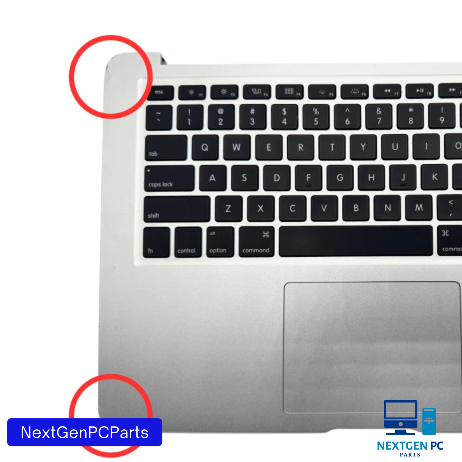 Apple MacBook Air A1466 13.3" Top Case Keyboard Palmrest 2013-2017 Grade B