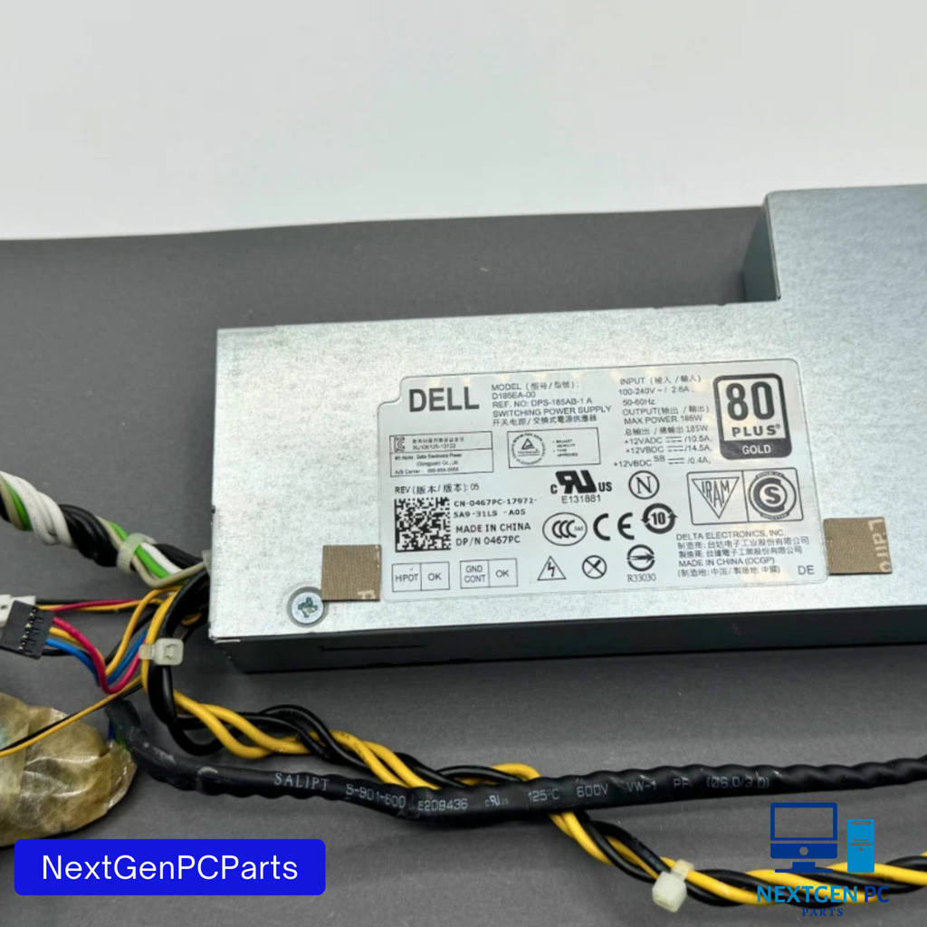Dell Optiplex 9030 AIO 23" Desktop Power Supply 185W D185EA-00 467PC 0467PC
