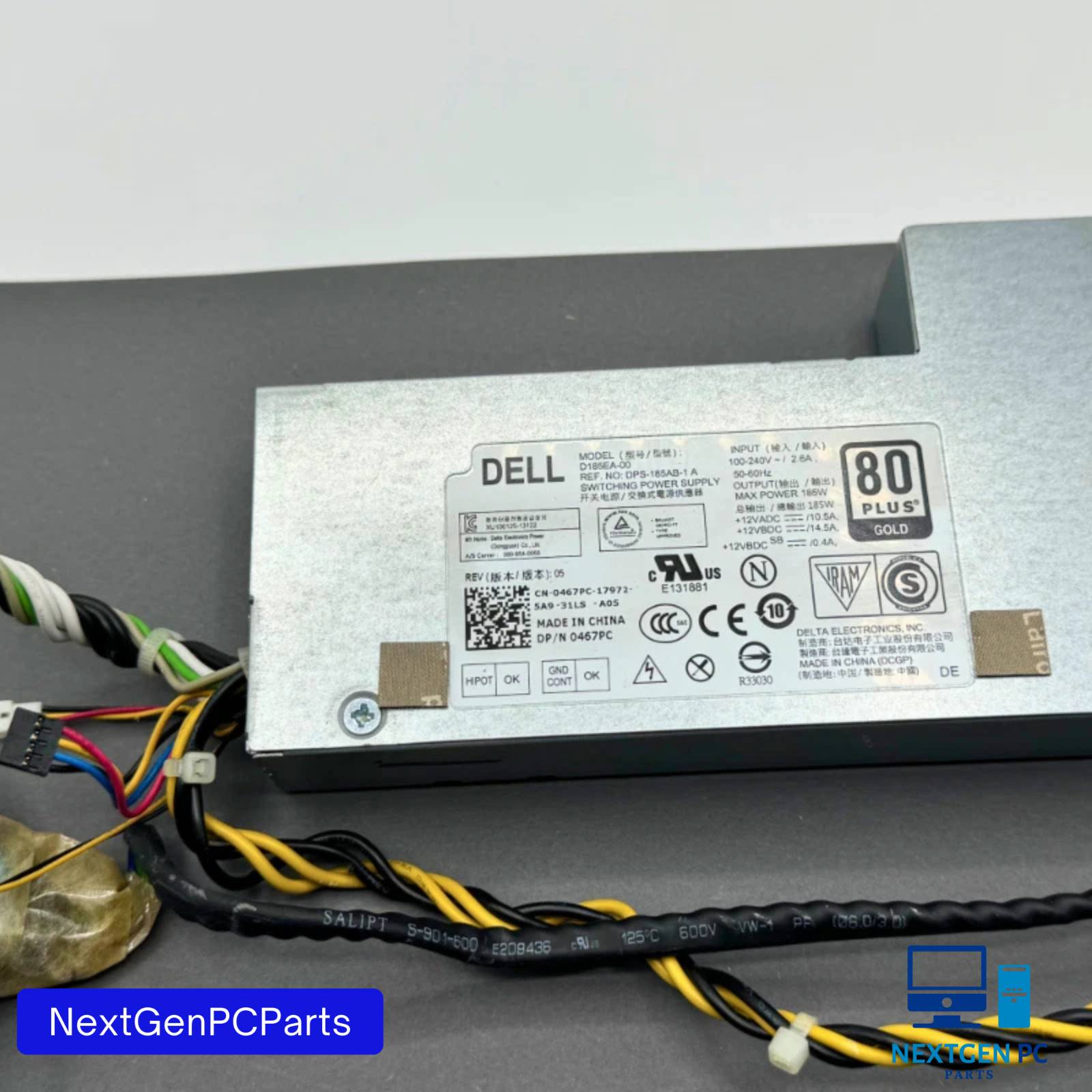 Dell Optiplex 9030 AIO 23" Desktop Power Supply 185W D185EA-00 467PC 0467PC