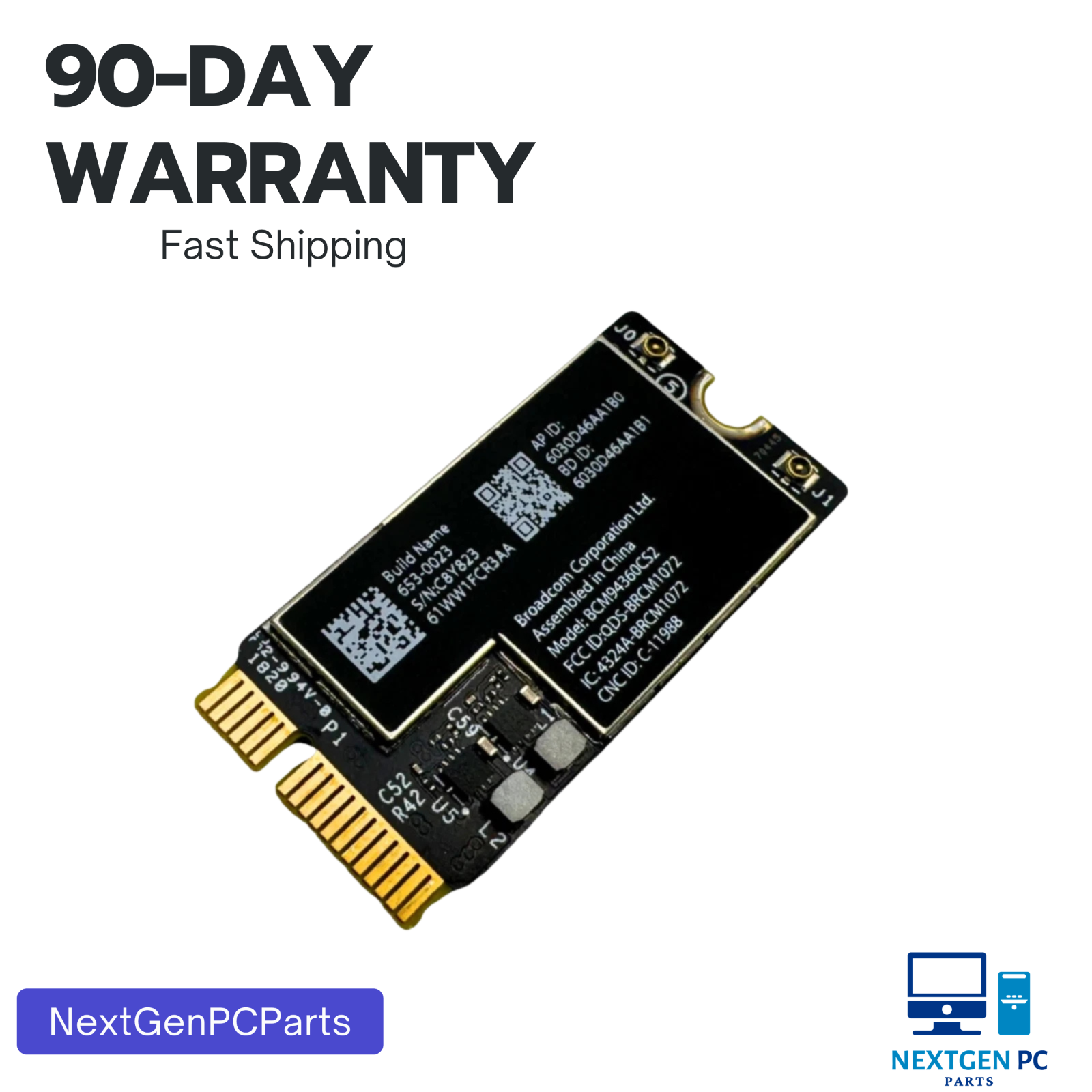 MacBook Air 13" A1466 Wireless Airport Bluetooth Wifi Card 2013 2014 2015 & 2017