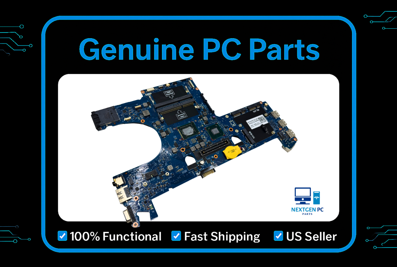 Dell Latitude E6220E Intel Core I7-2620M CPU 2.70GHz Motherboard 05YKV9