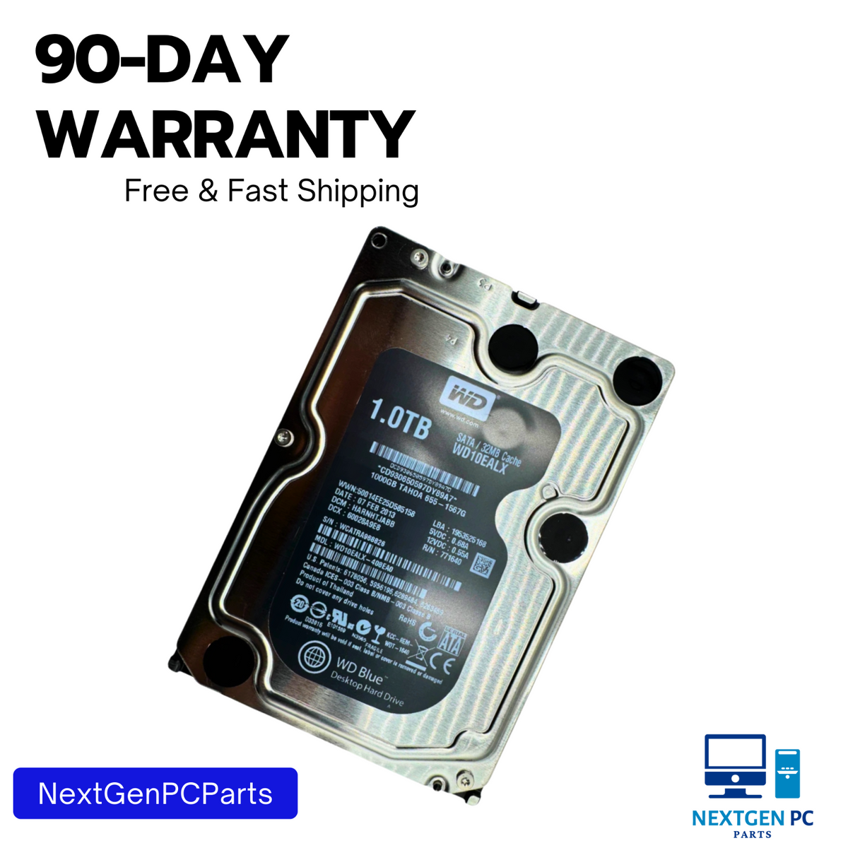 Western Digital WD Blue WD10EALX 1TB 3.5" SATA III Desktop Hard Drive Tested