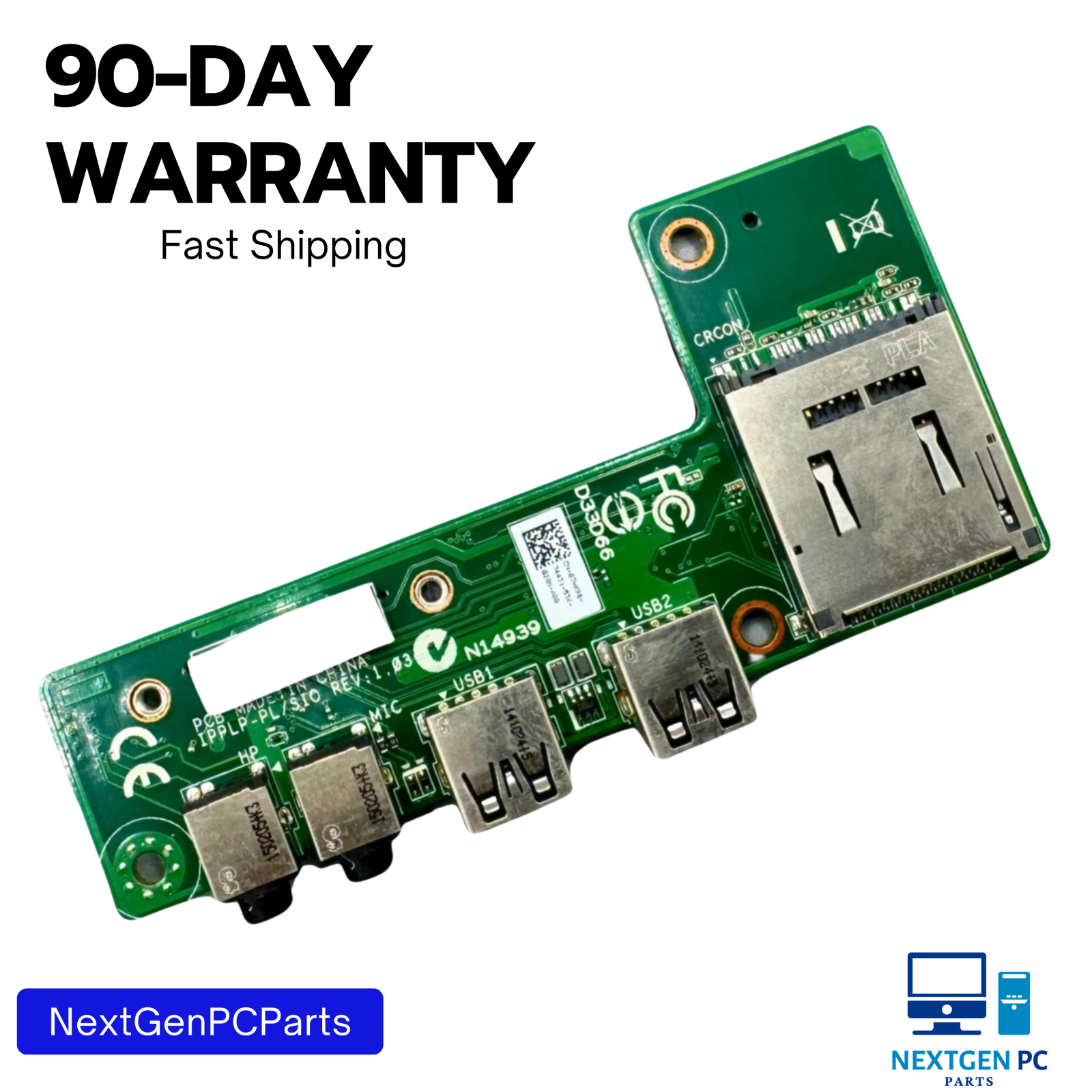 Dell XPS 2720 USB Audio SD I/O Board 48.4PP18.011 PP PL SIO REV 1.03