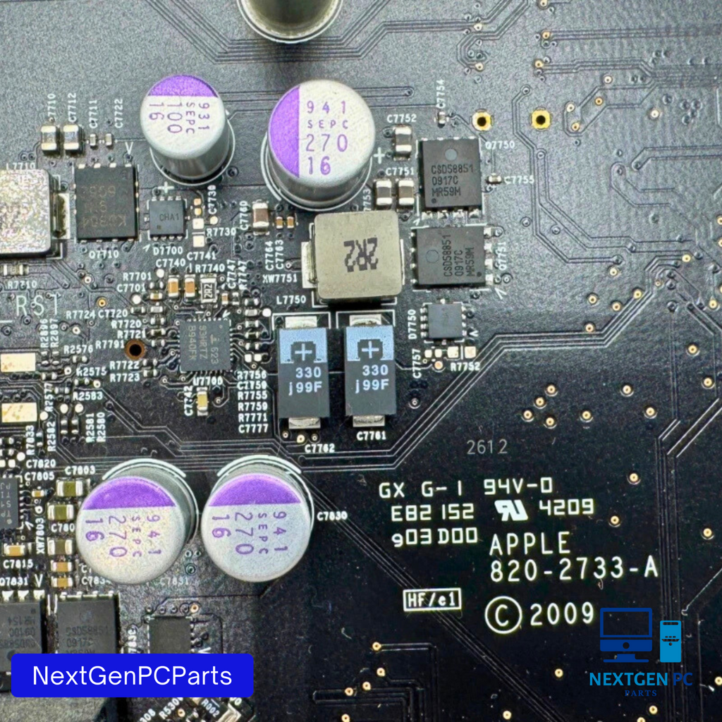 Apple iMAC AIO 27" A1312 Late 2009 Desktop Intel Logic Board LGA1156 820-2733-A