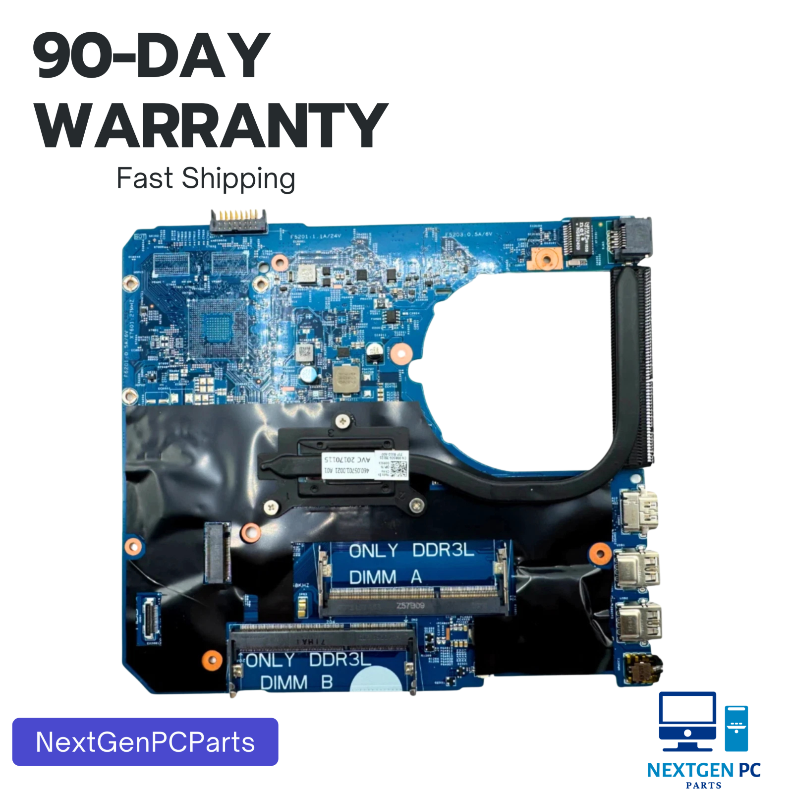 Genuine Dell Latitude 3560 Motherboard Core  i3-5005U @ 2.0GHz