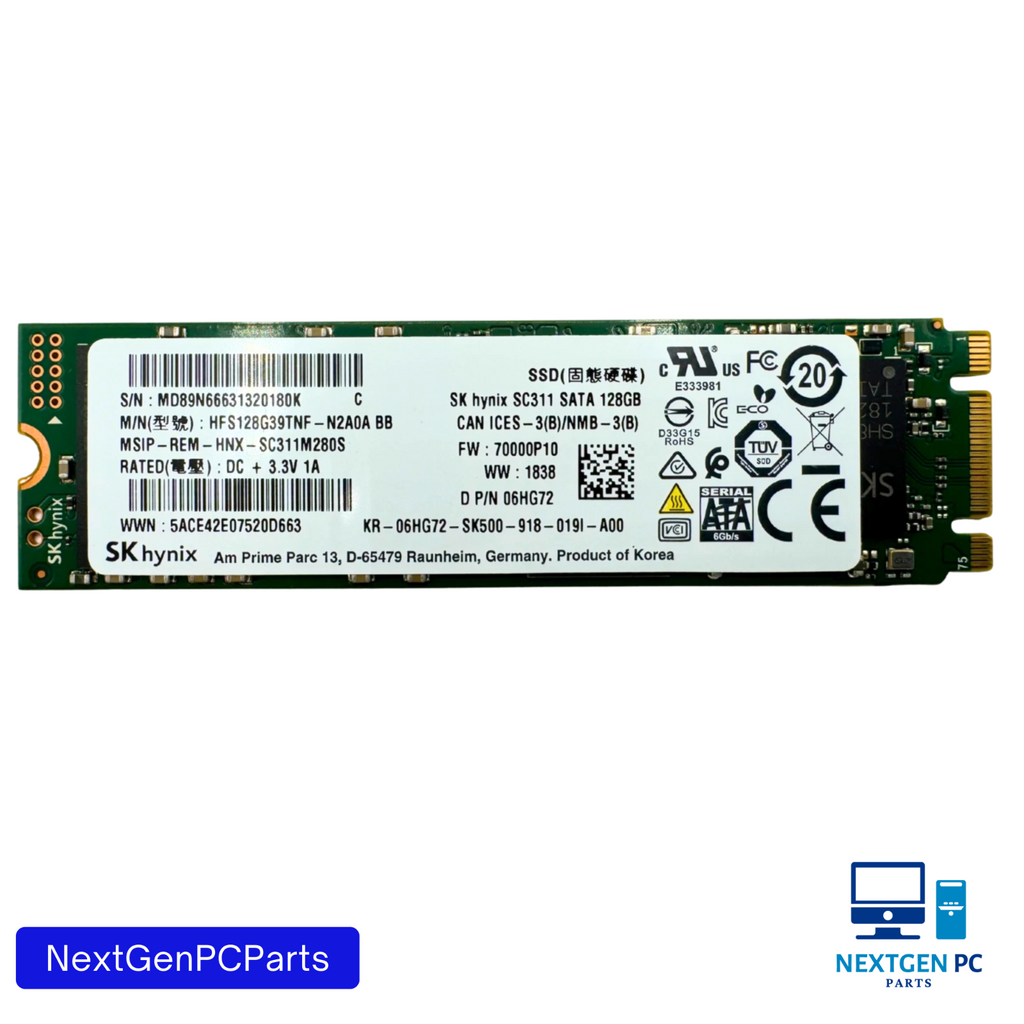 Dell SK Hynix 128GB M.2 2280 SATA SSD SC311 HFS128G39TNF-N2A0A 06HG72