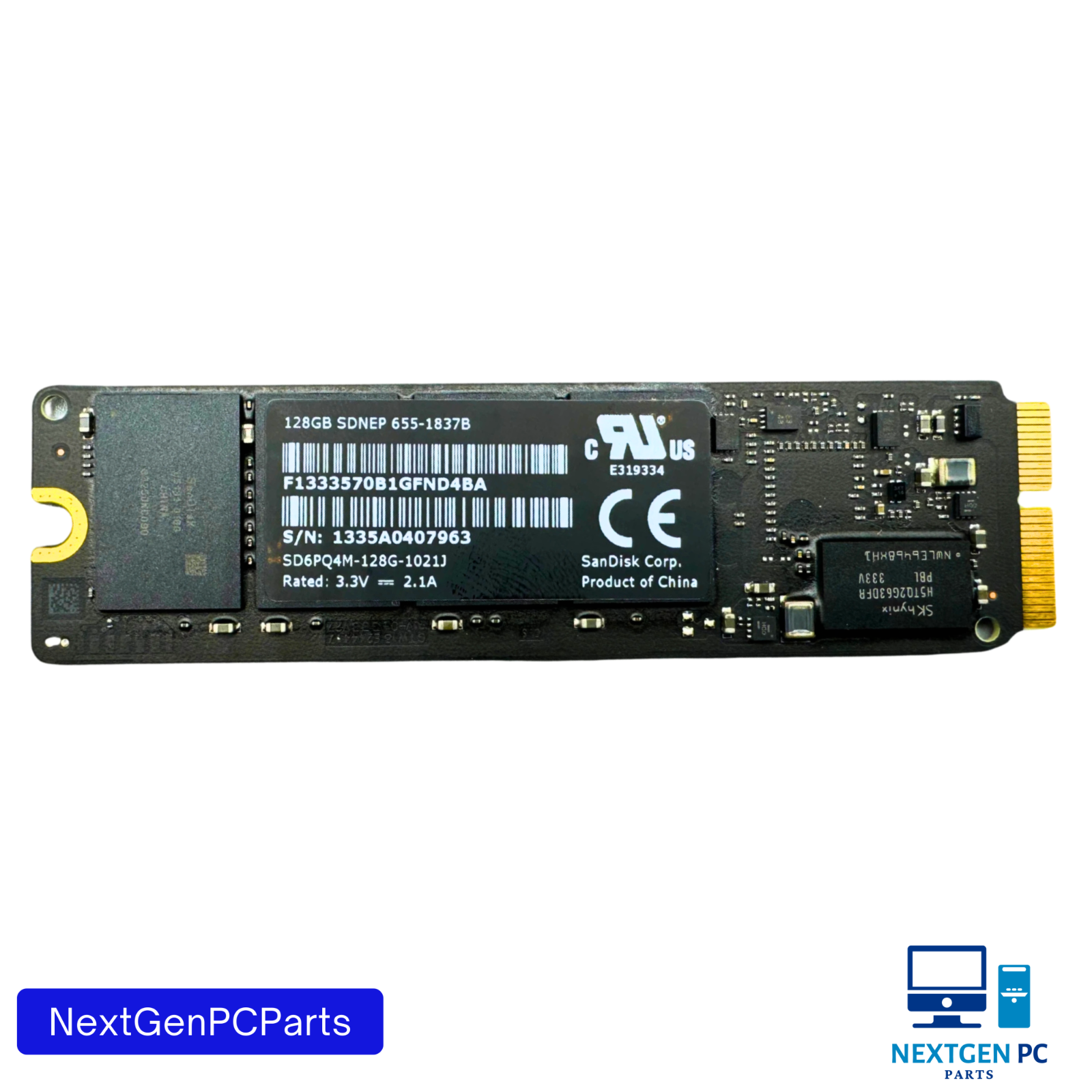 Apple SanDisk 128GB PCIe SSD SDNEP 655-1837B MacBook Air/Pro iMac 2013–2015