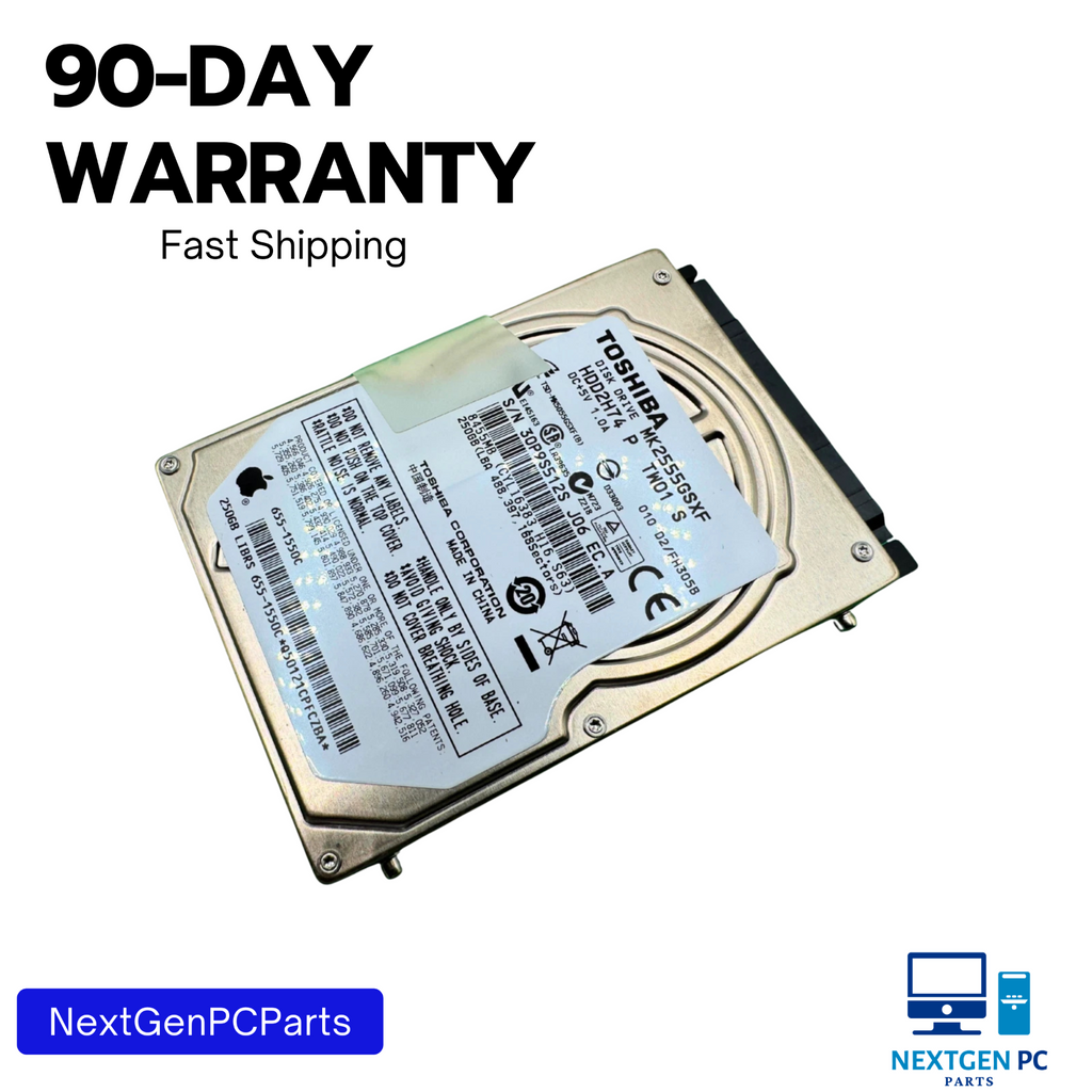 Toshiba MK2555GSX 250GB 5400RPM SATA 2.5" Laptop HDD Hard Disk Drive