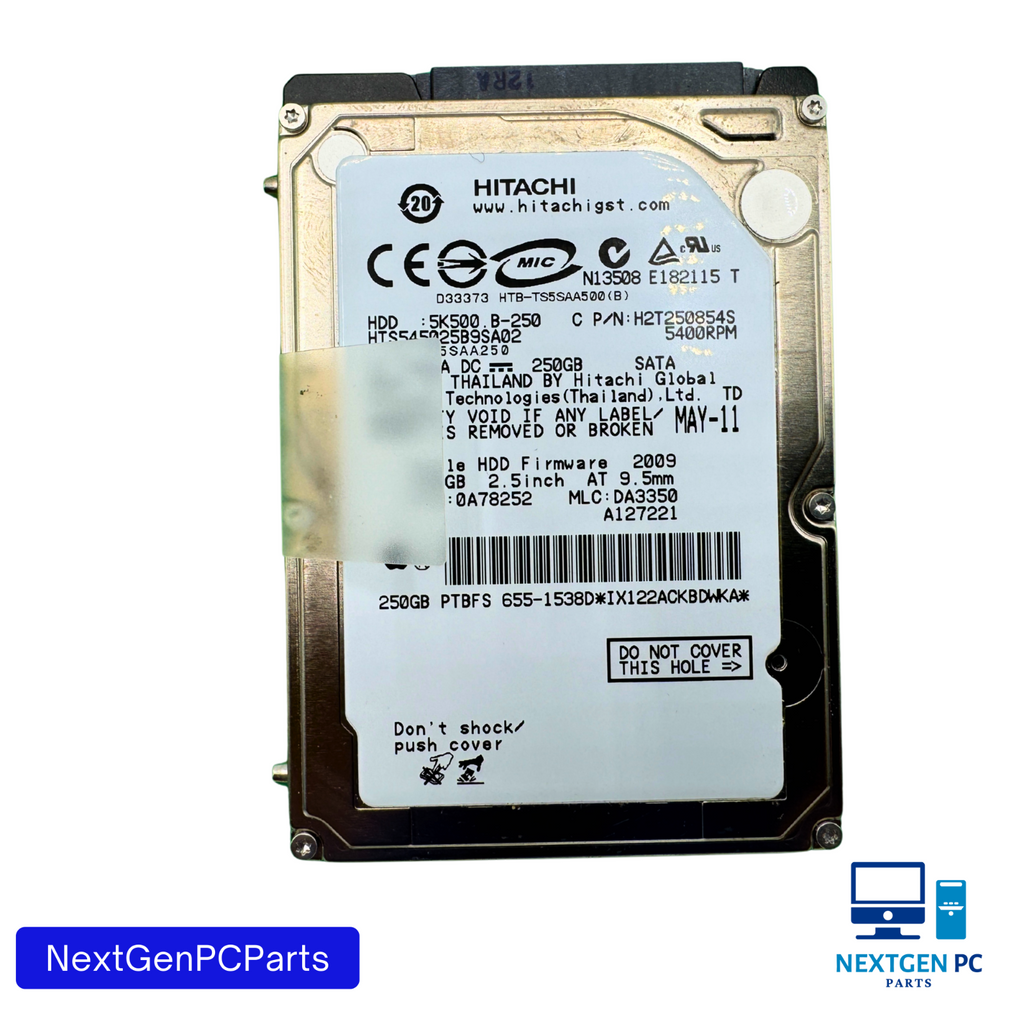 Hitachi HTS545025B9SA02 250GB 5400RPM Apple 655-1538D 250GB Sata 5K500.B-250 180