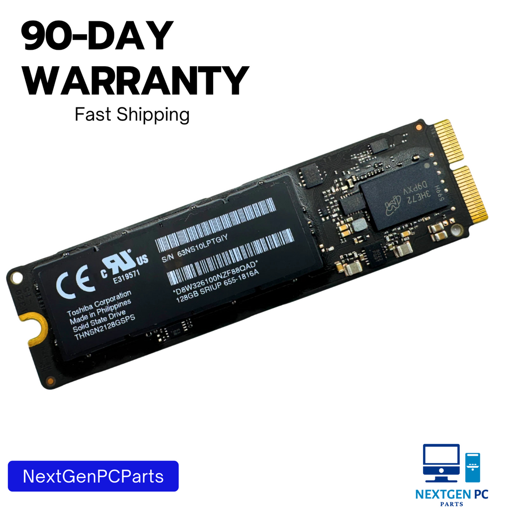 Apple Toshiba 128GB SSD THNSN2128GSPS 655-1816A MacBook Air/Pro 11" 13" 2013–201