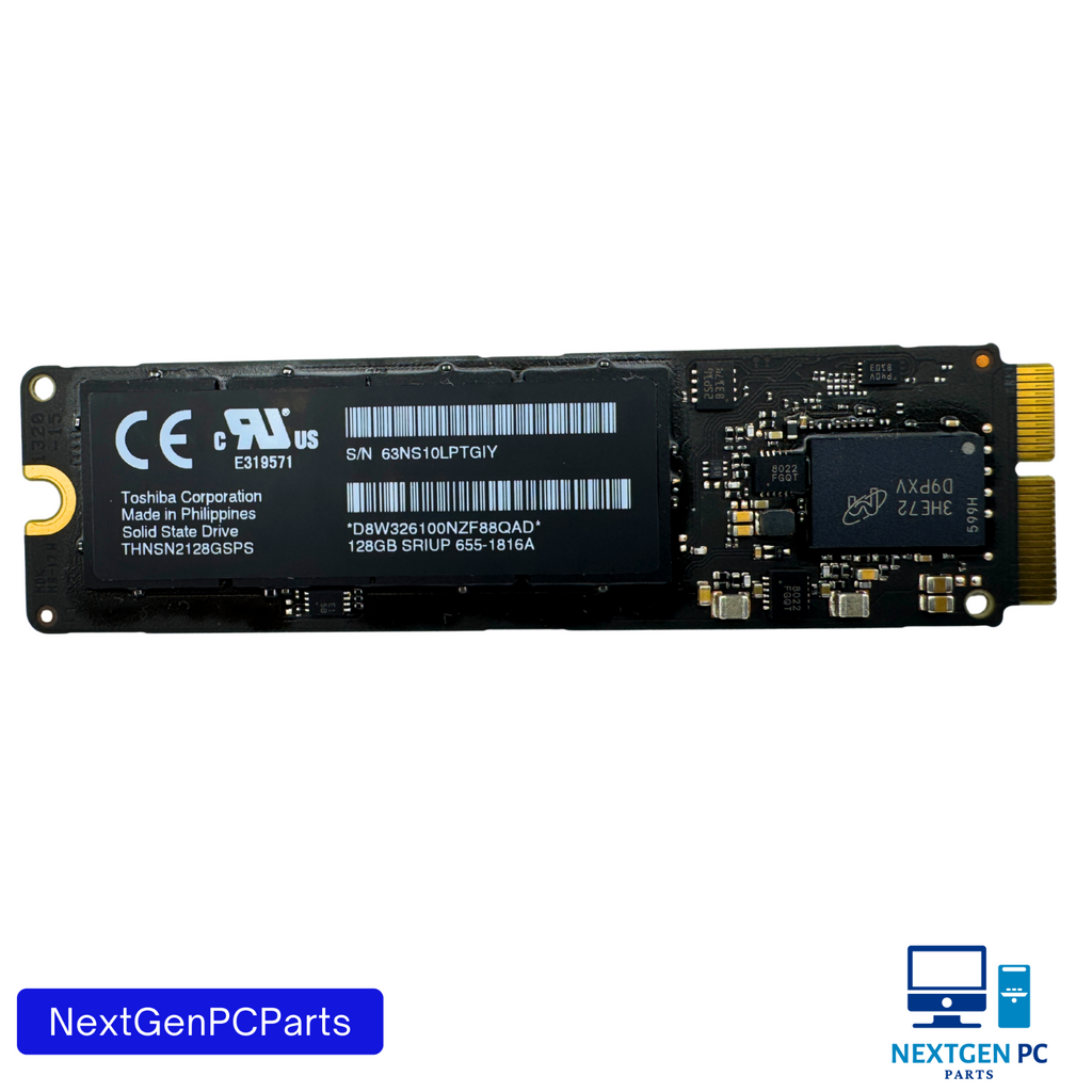 Apple Toshiba 128GB SSD THNSN2128GSPS 655-1816A MacBook Air/Pro 11" 13" 2013–201