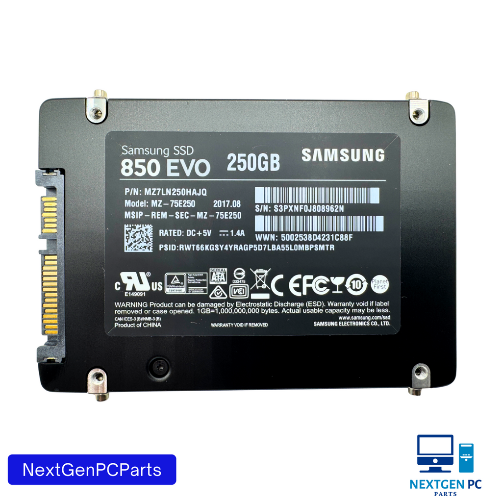 Samsung 850 EVO 250GB 2.5" SATA III SSD Solid State Drive MZ-75E250