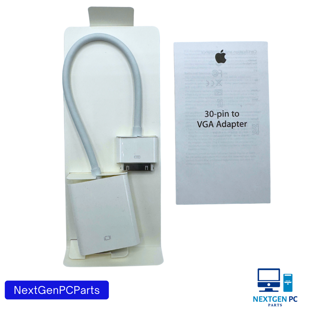 Apple VGA Adapter Video Cable MC552ZM/B 30 Pin iPhone iPad iPod Tablet Connector