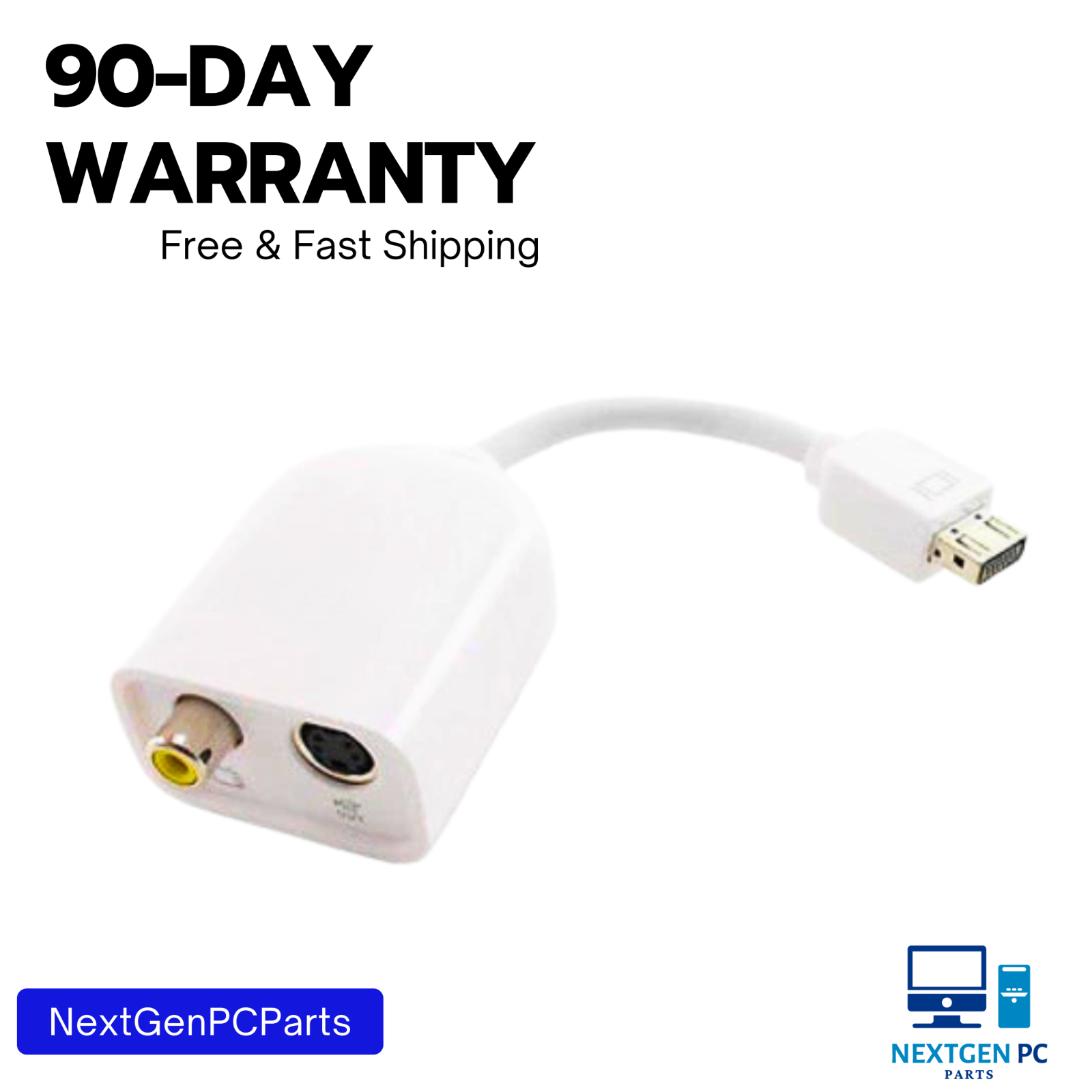 Apple Mini-VGA Plug to S Video & RCA composite Mac to TV Adapter 603-2650