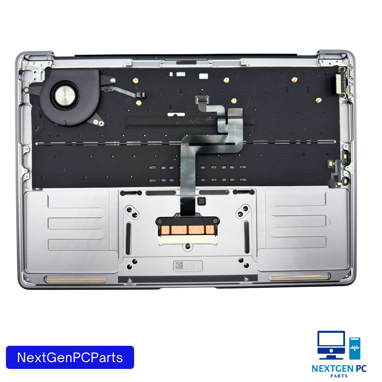 MACBOOK AIR 13" A1932 GRAY TOP CASE KEYBOARD PALMREST TRACKPAD - Grade B